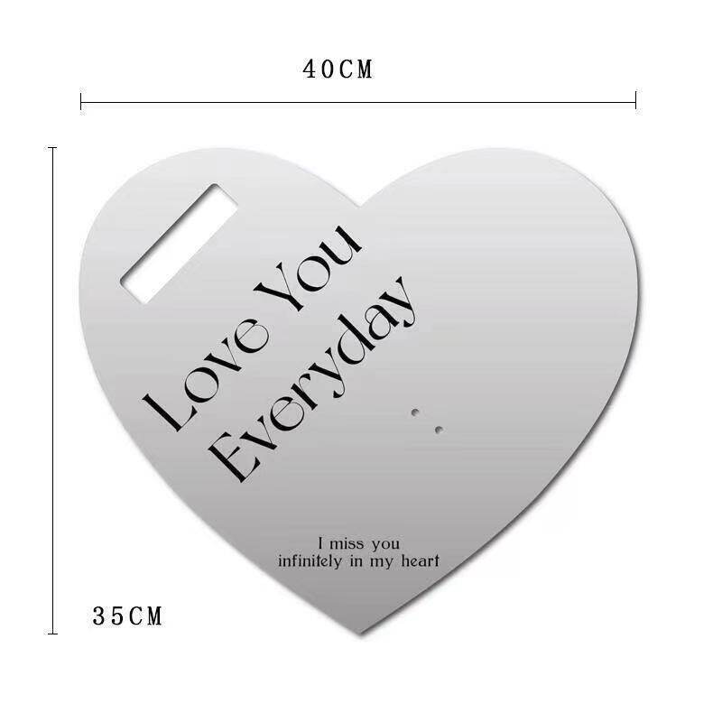 Heart-shaped flower card view 4