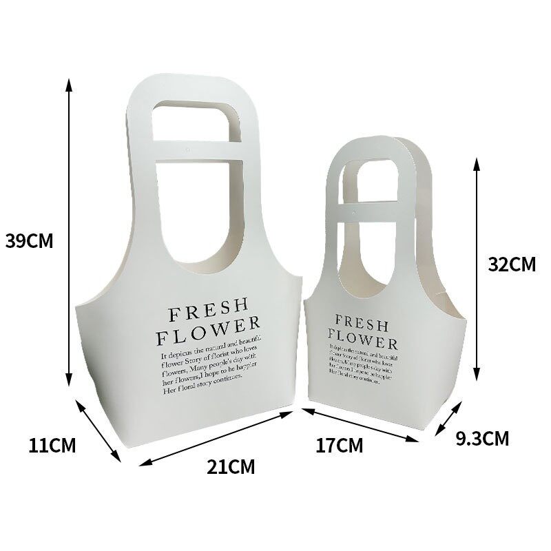Integrated portable flower packaging paper bag - Flower shop flower arrangement hand-held box - Gift view 6