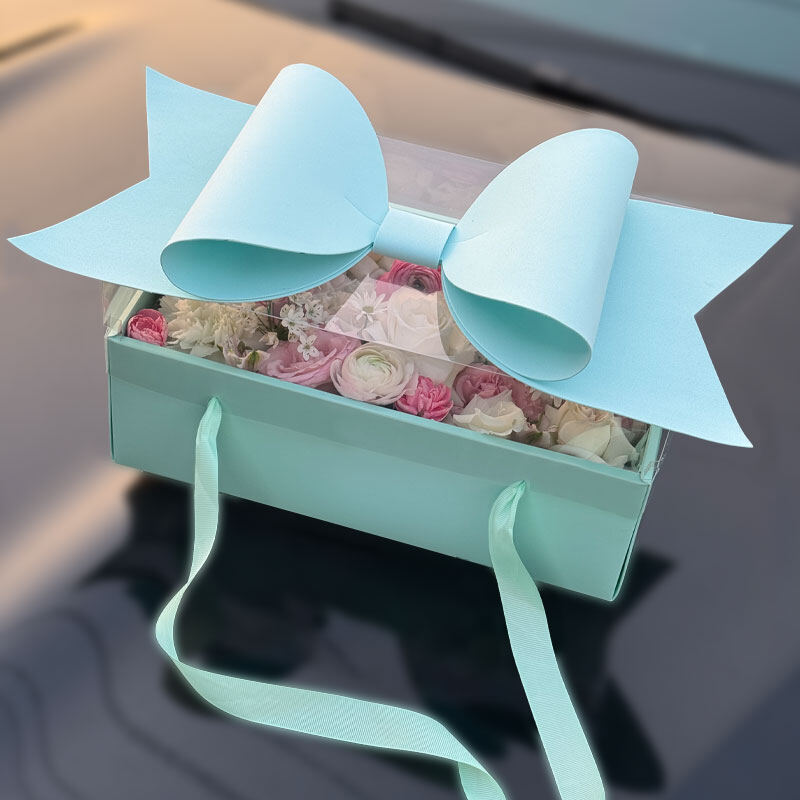 Bow Handle Fruit & Flower Gift Box view 6