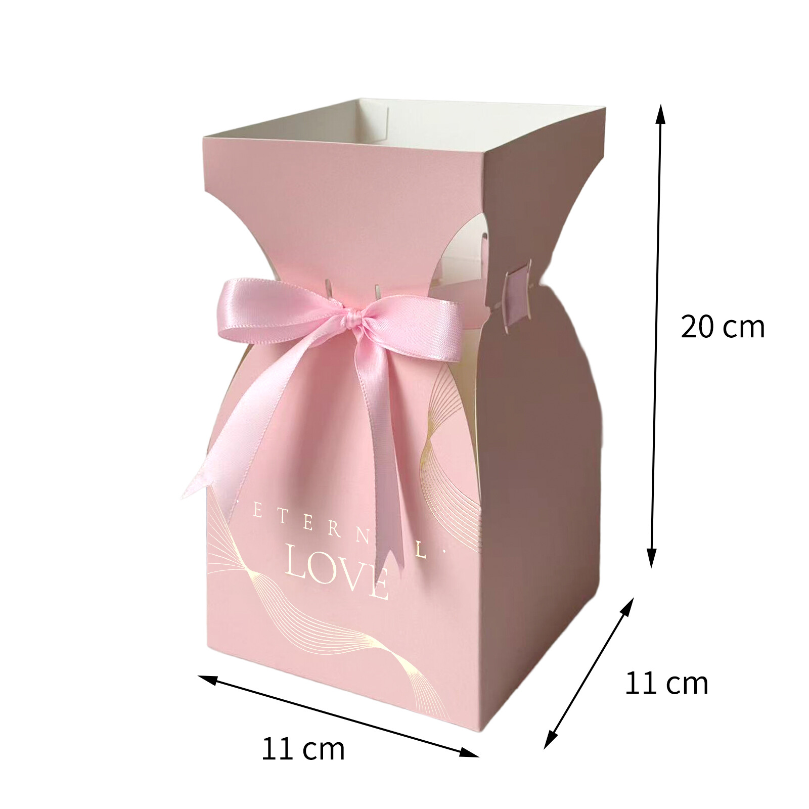 Floral packaging box view 3