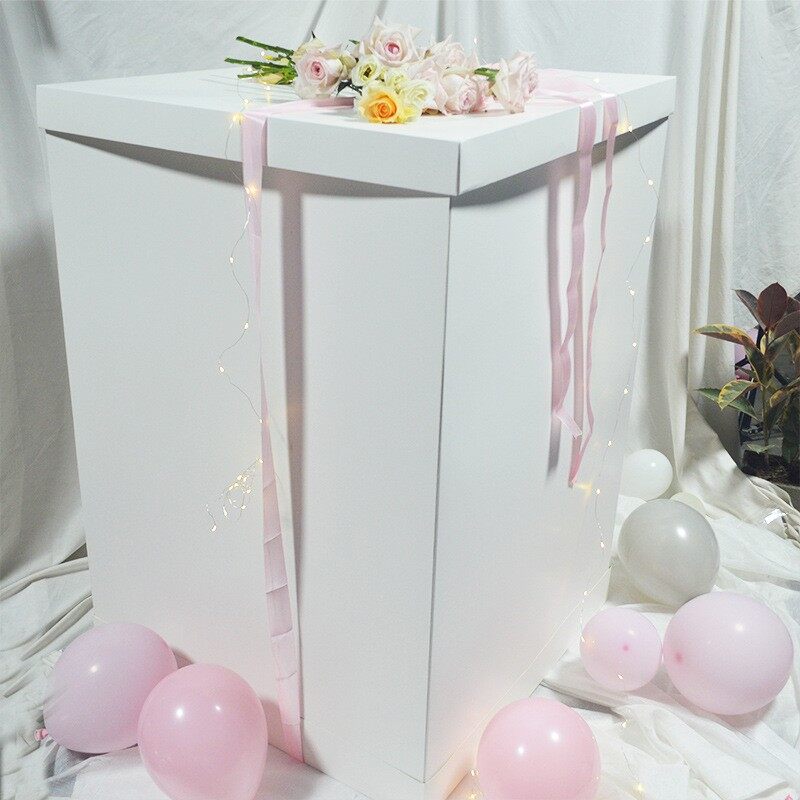 Giant Surprise Box (Holds Person), Empty Gift Box for Birthday Proposals & Confession Moments view 4
