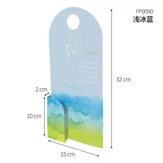 Macaron gradient hanging flower card box view 3