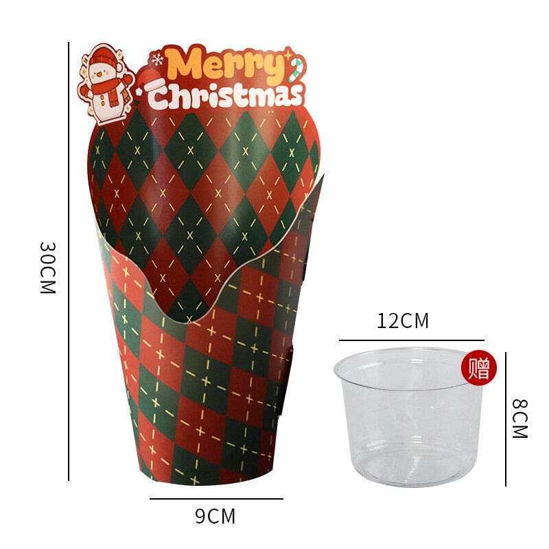Flower packaging hug bucket view 15