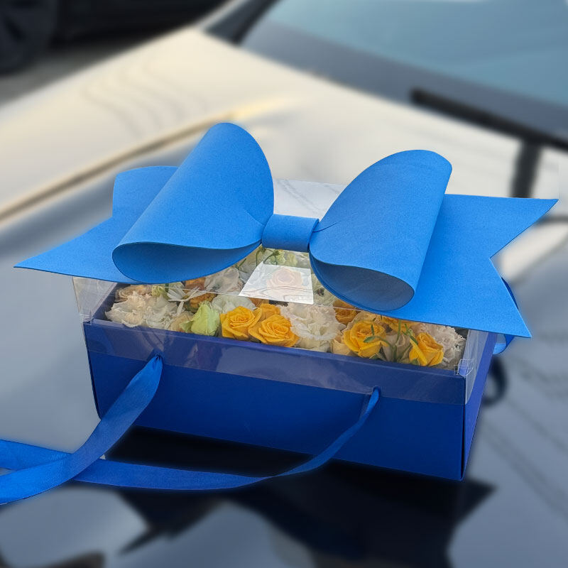Bow Handle Fruit & Flower Gift Box view 7