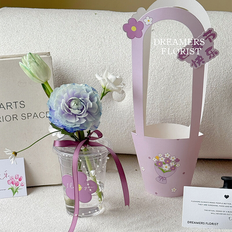 Small flower basket view 4