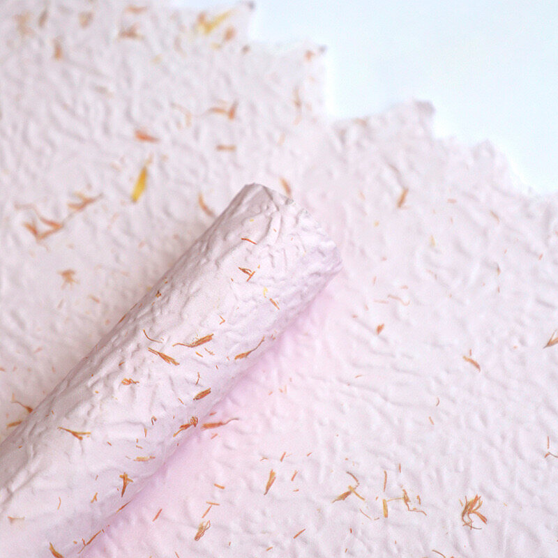 Hand-sliced flower petal paper-thin paper view 2