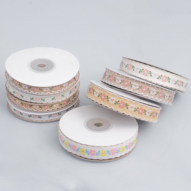 Embroidered lace trim