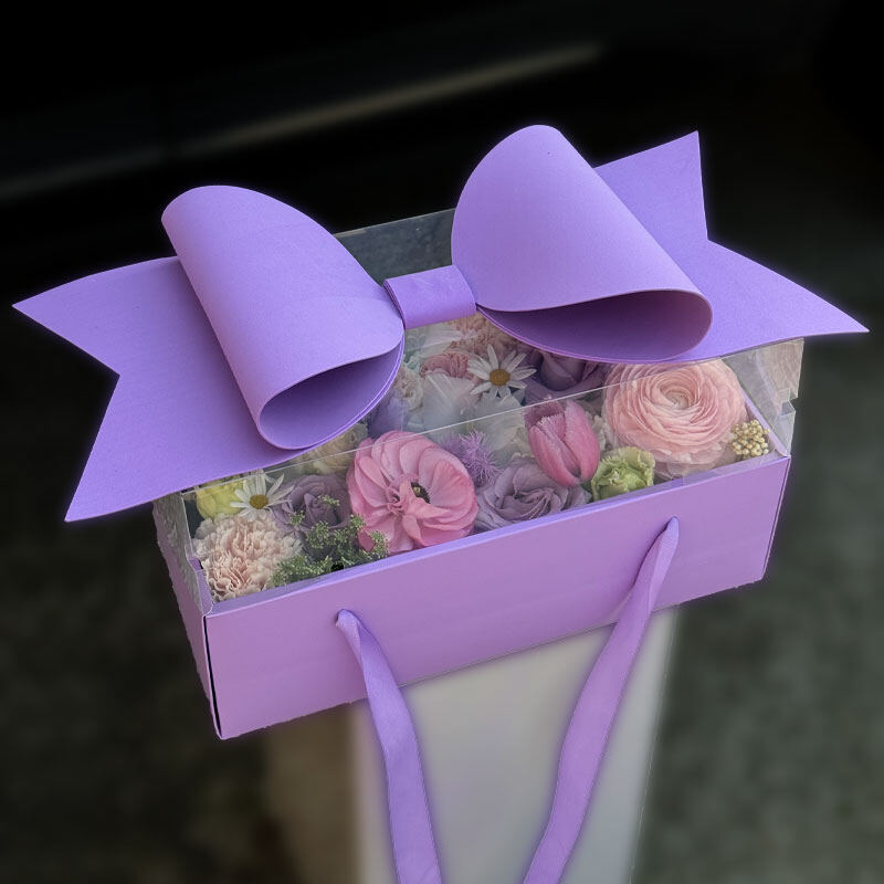 Bow Handle Fruit & Flower Gift Box view 5