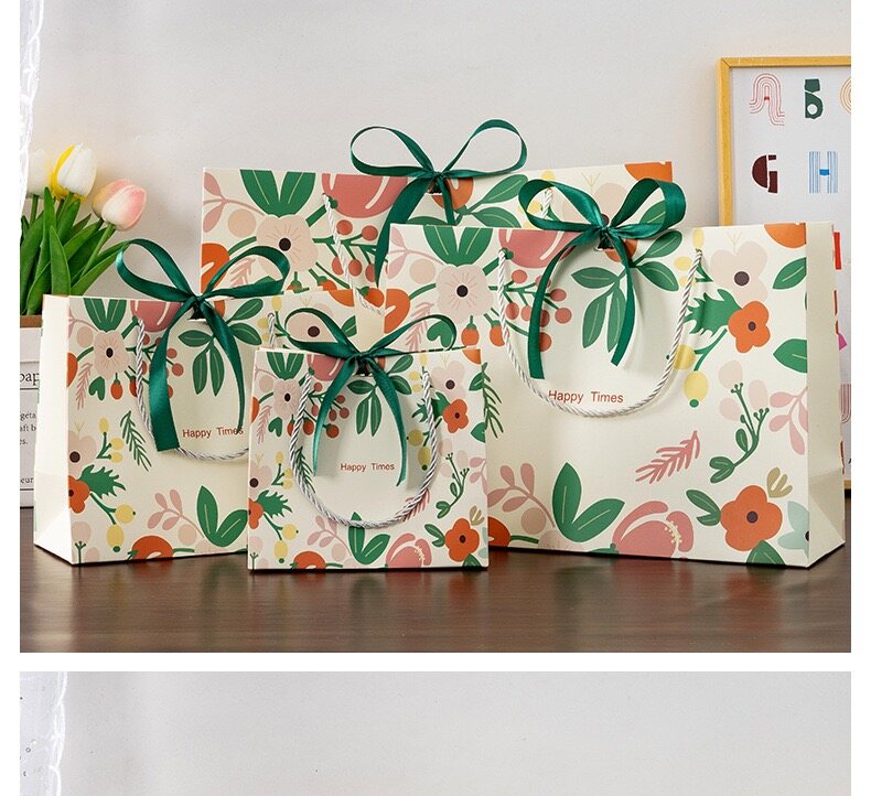 Floral Illustration Gift Handbag
