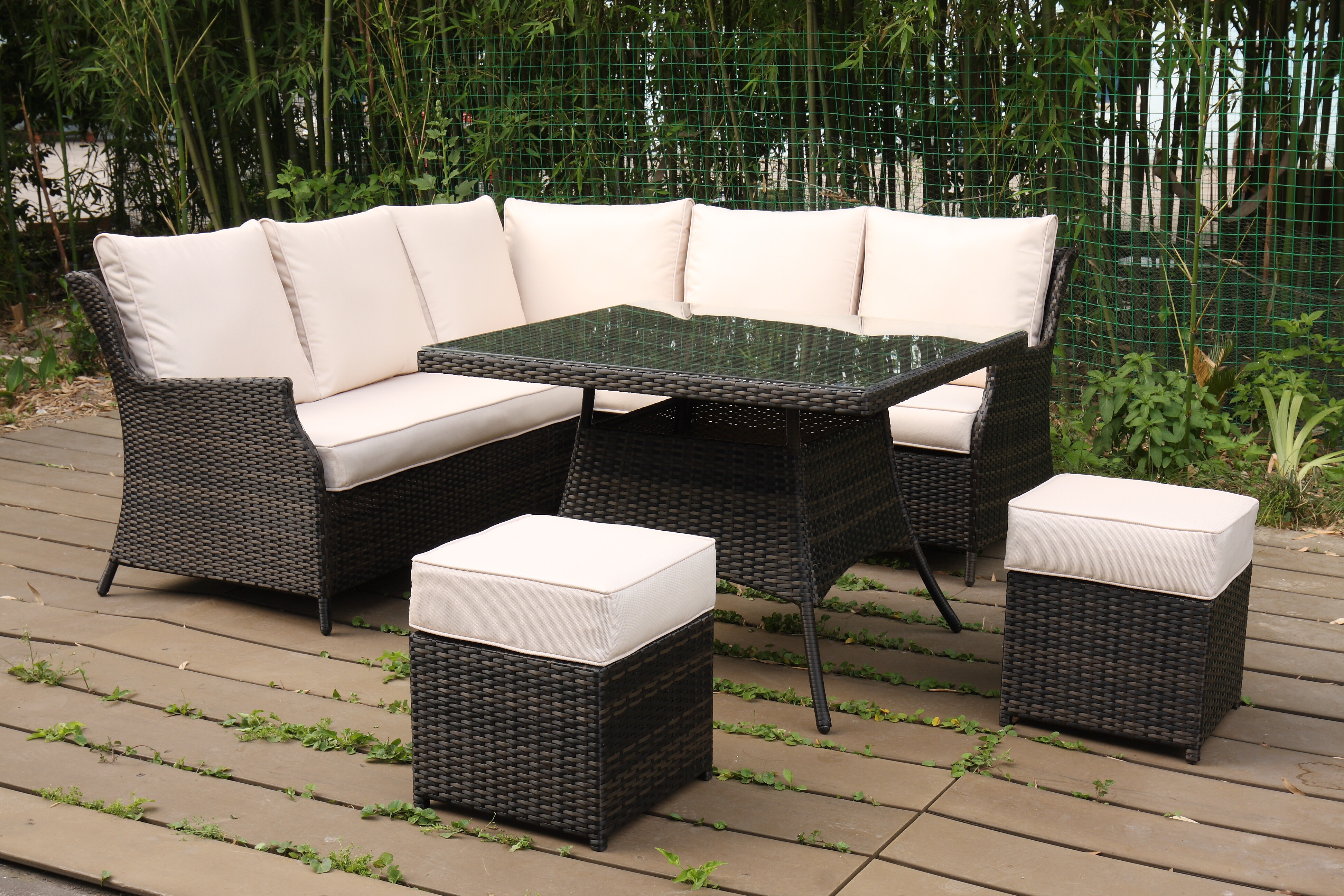 New 6pc Corner Sofa Dining set