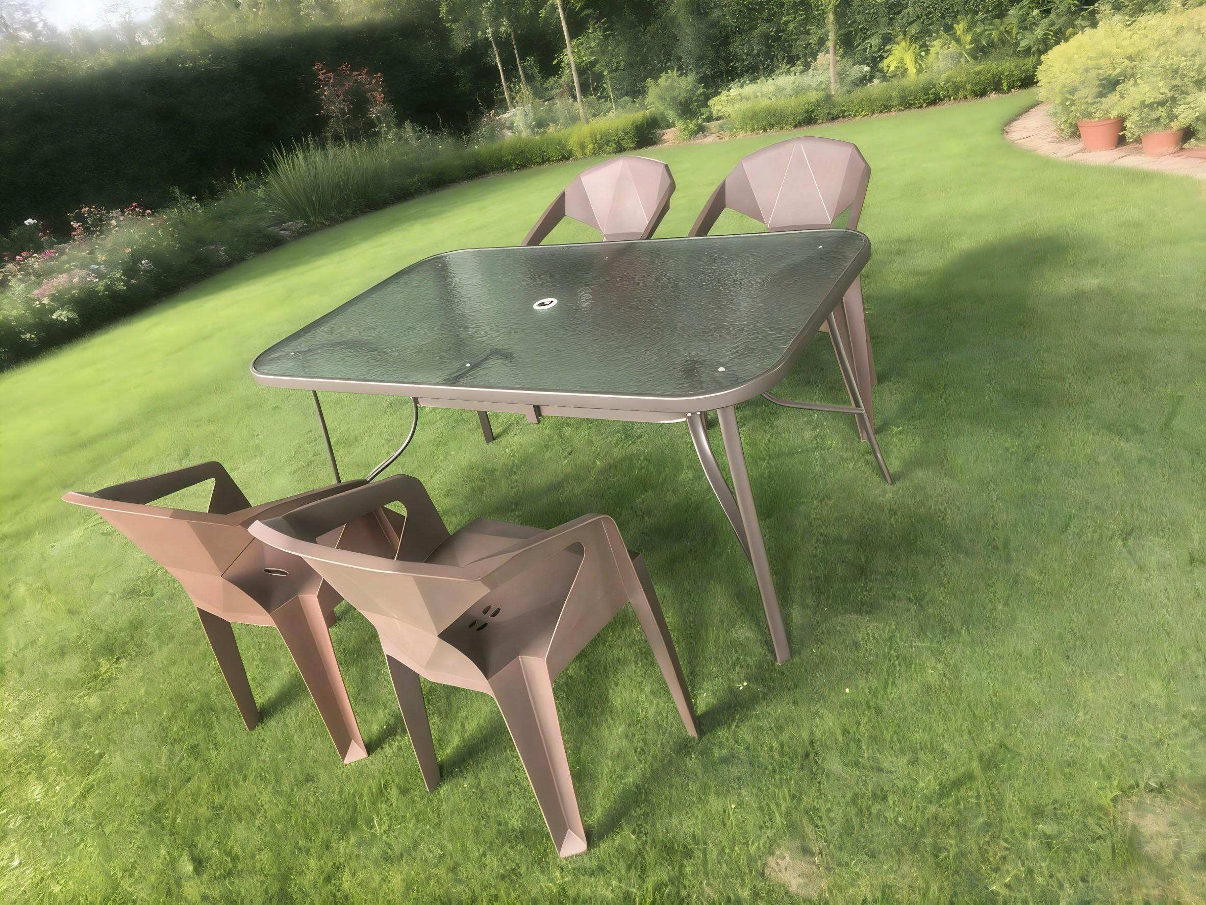 Diamante 6 Seat Dining Set