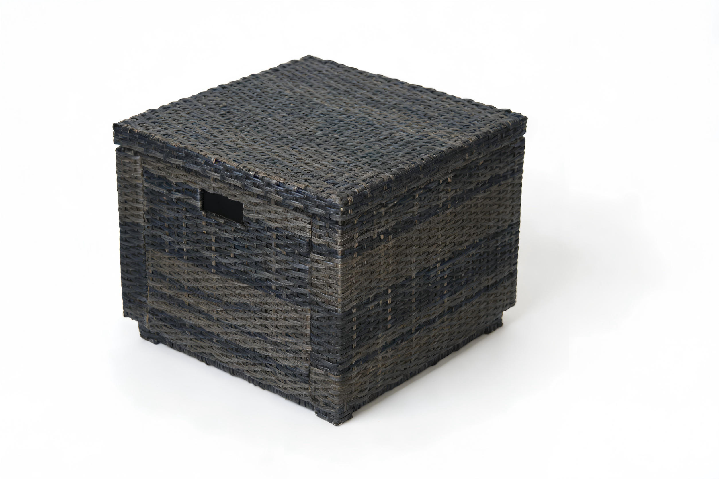 Steel Square Rattan Ice box With S/S bucket and moveable lid view 2