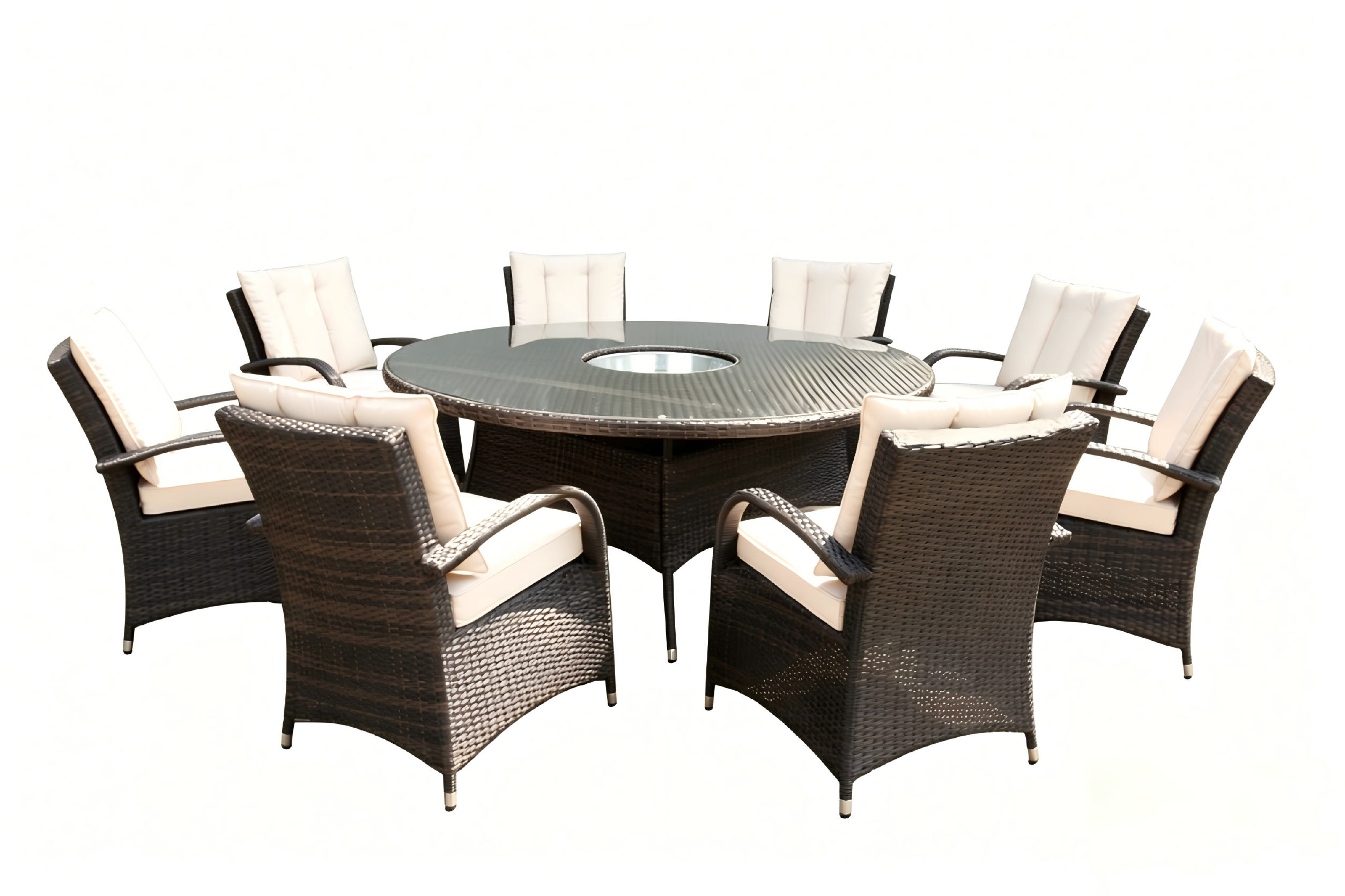 8 SEAT RND DINING SET WITH ICE BUCKET view 2