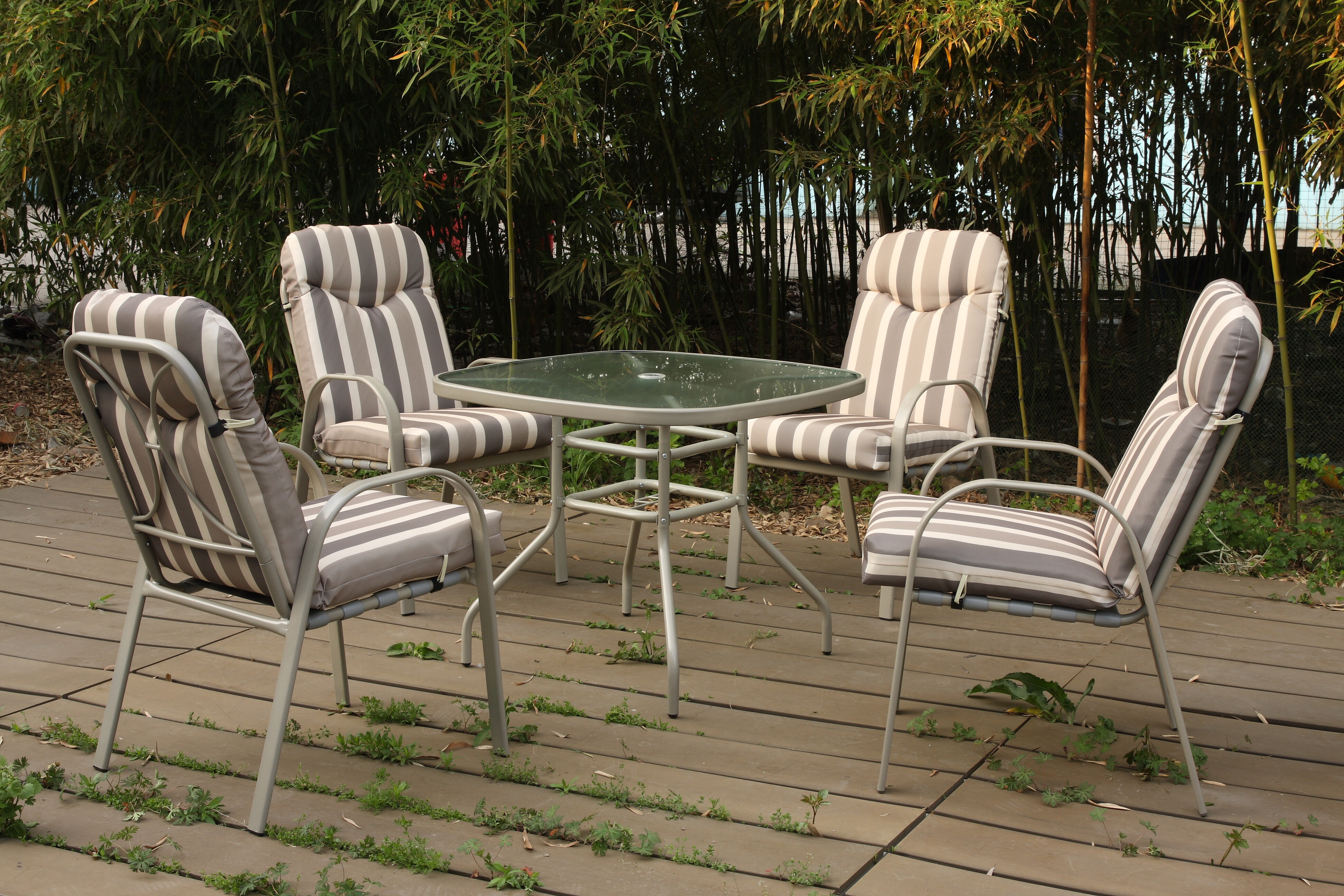 4 Seat KD Padded Dining set