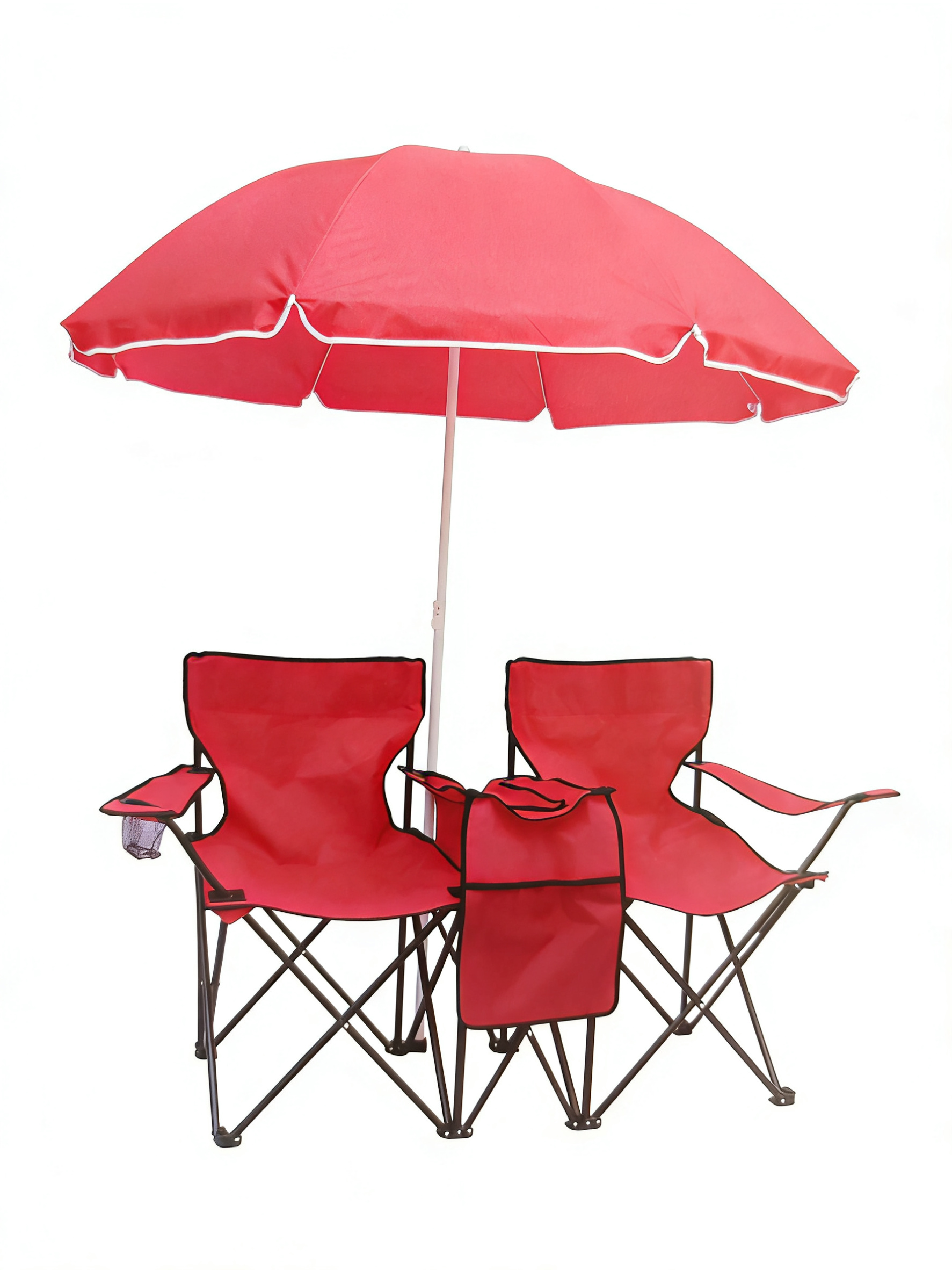 Camping Chair with Parasol Set view 2