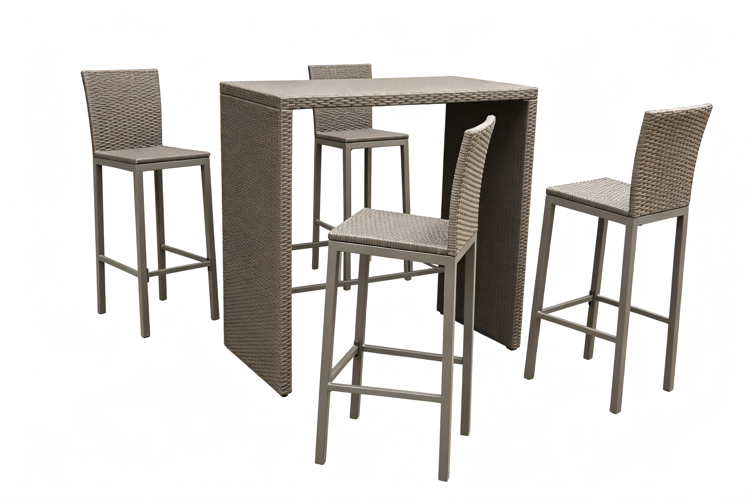 5pc KD Rattan Bar set view 2