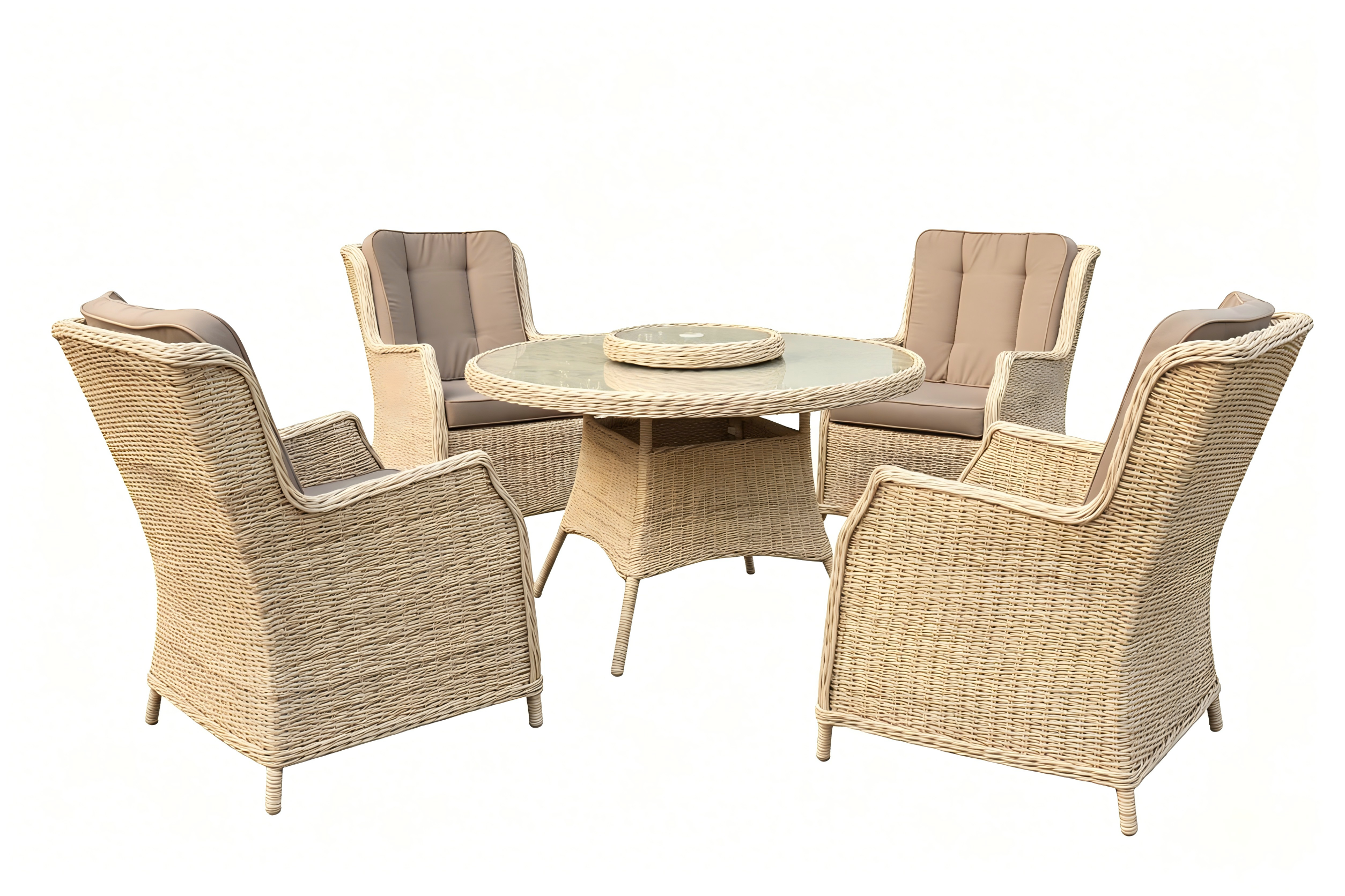 4 SEAT RND DINING SET WITH LAZY SUSAN view 2