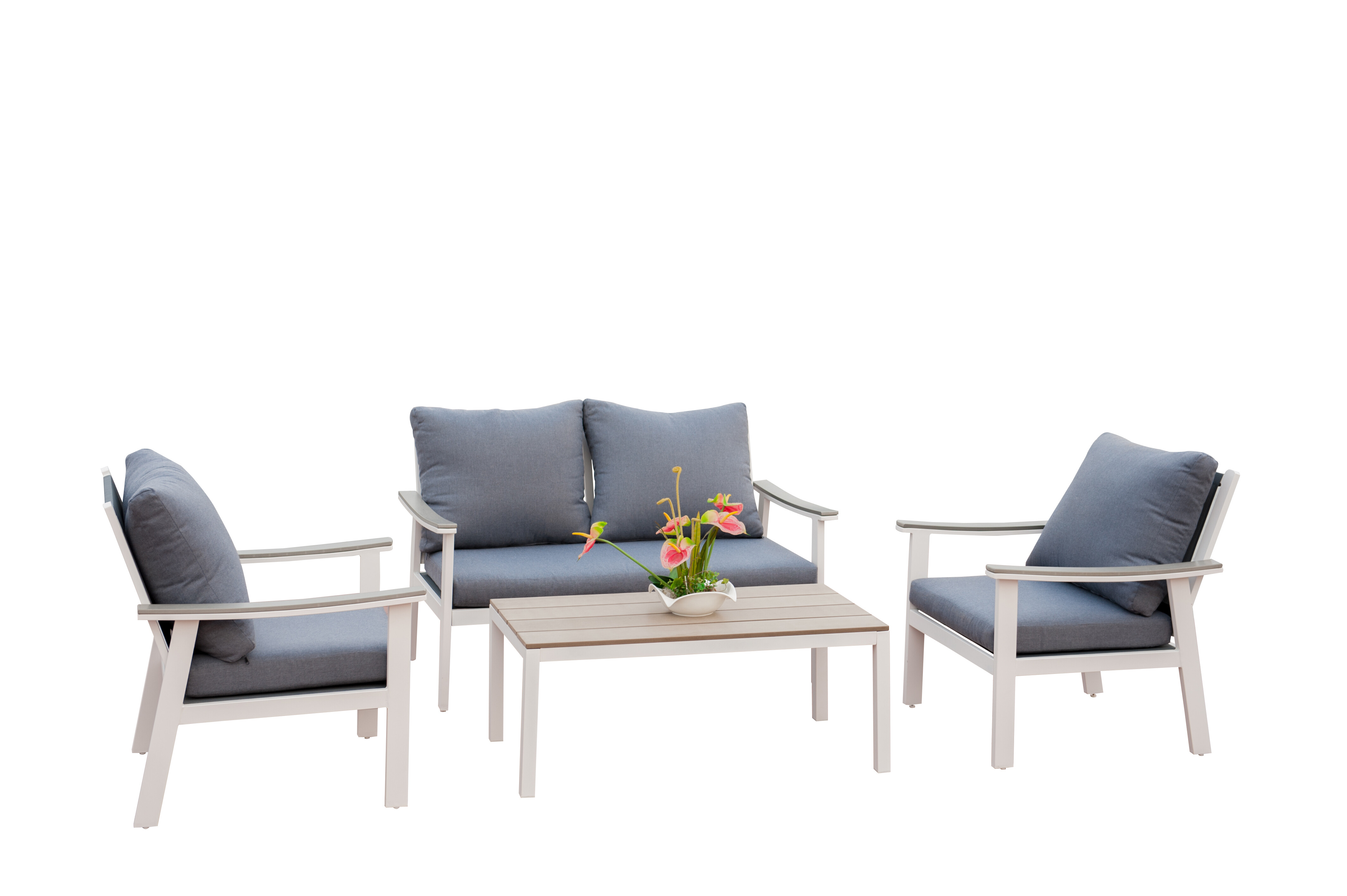 4pce Polywood Alu Sofa Set view 2