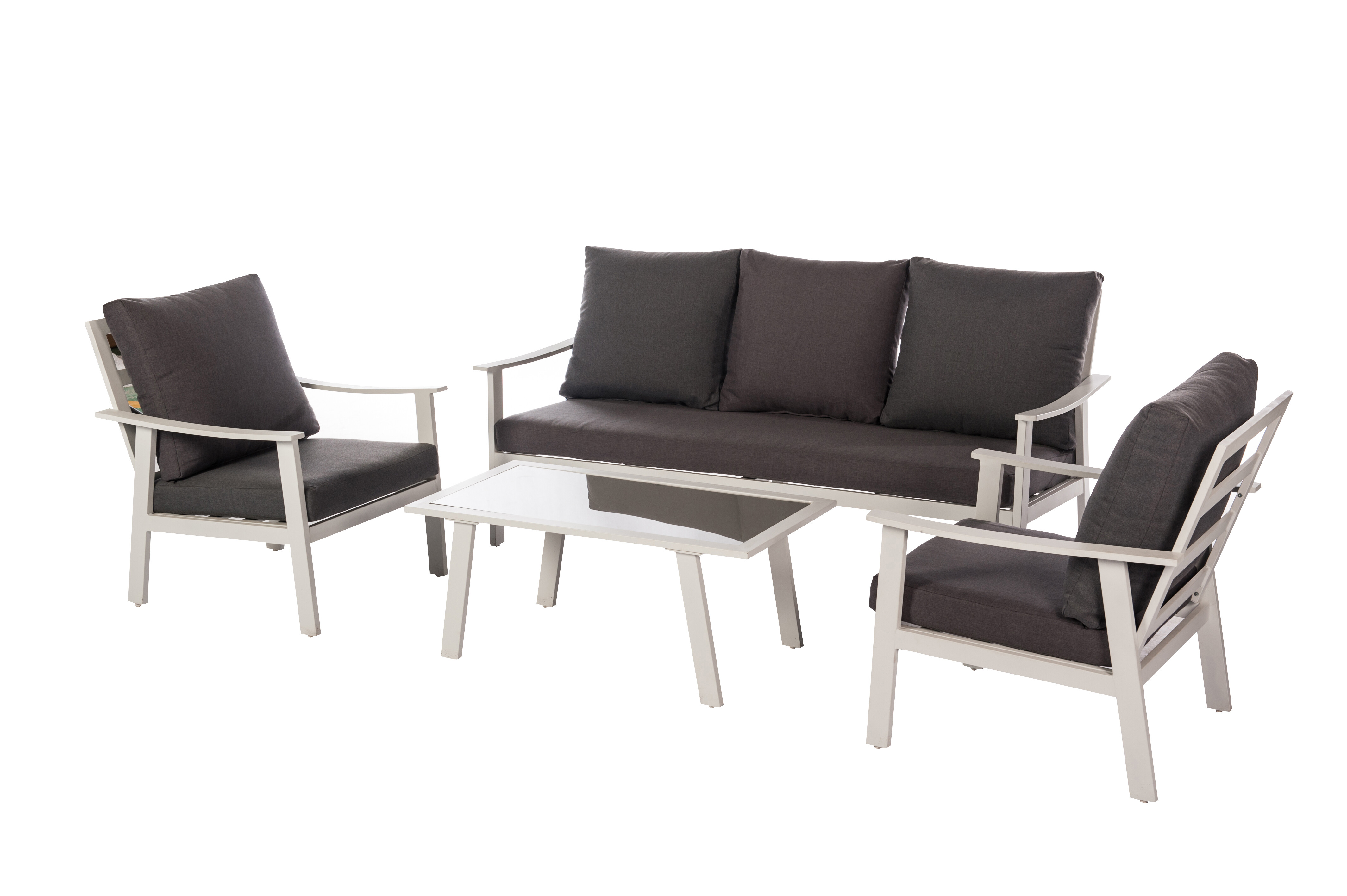 4pce Polywood Alu 3-Seat Sofa Set view 2