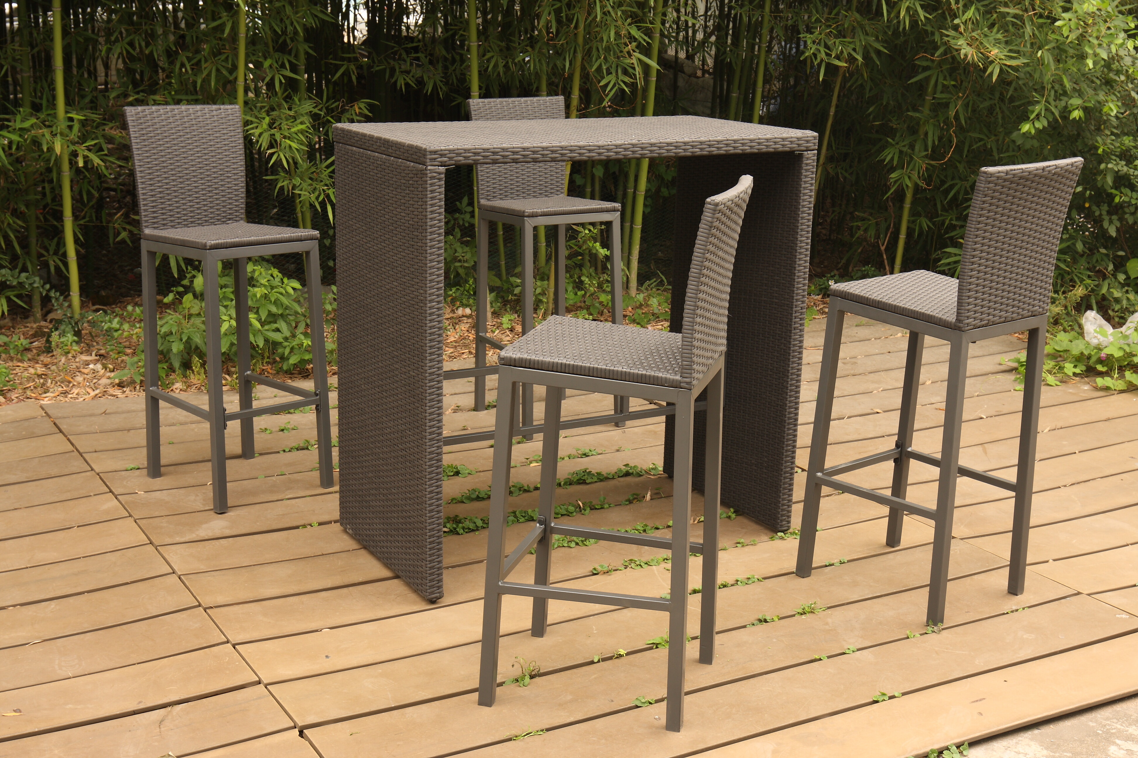 5pc KD Rattan Bar set