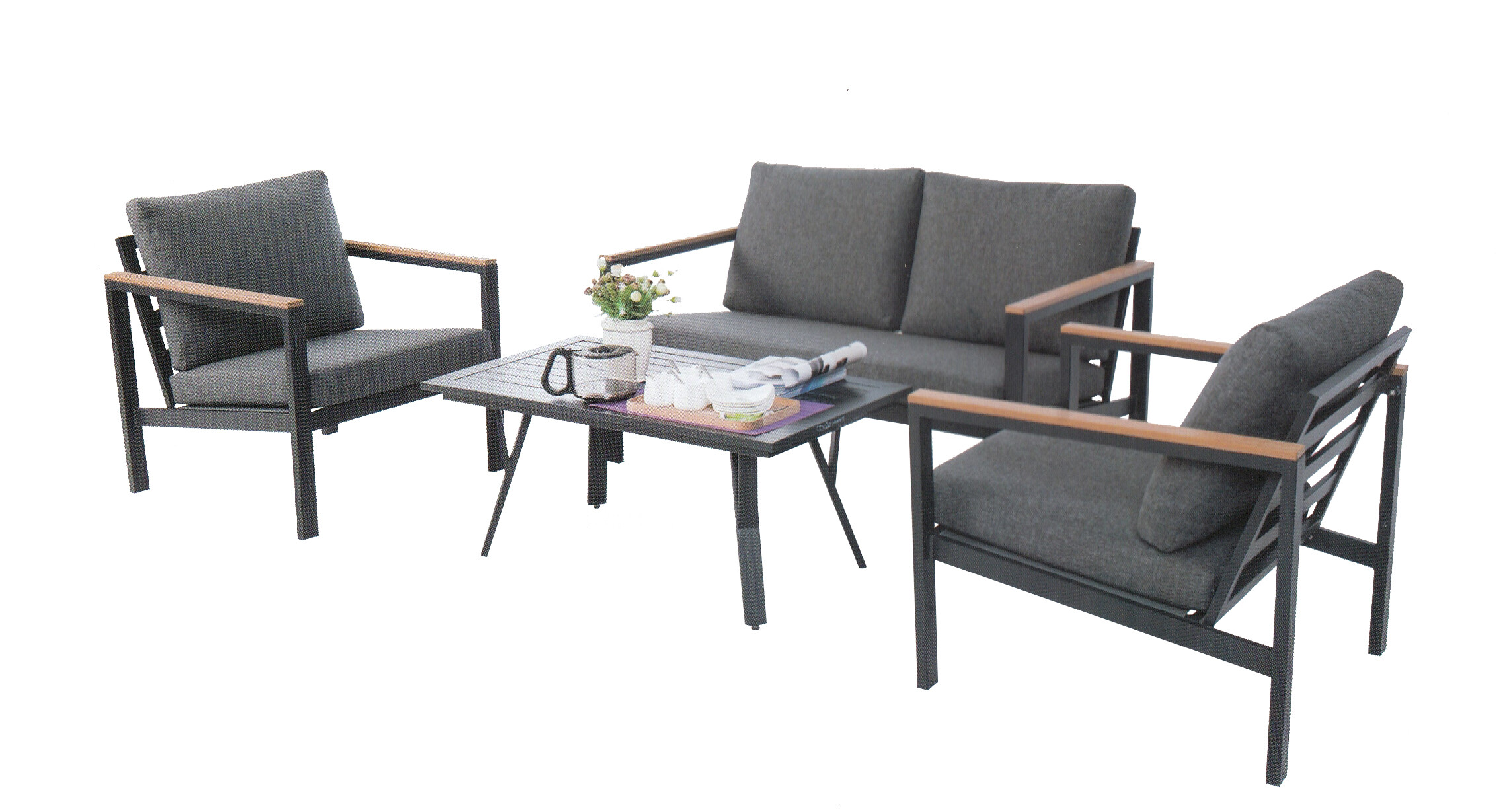 4pce Polywood Alu Sofa Set view 2