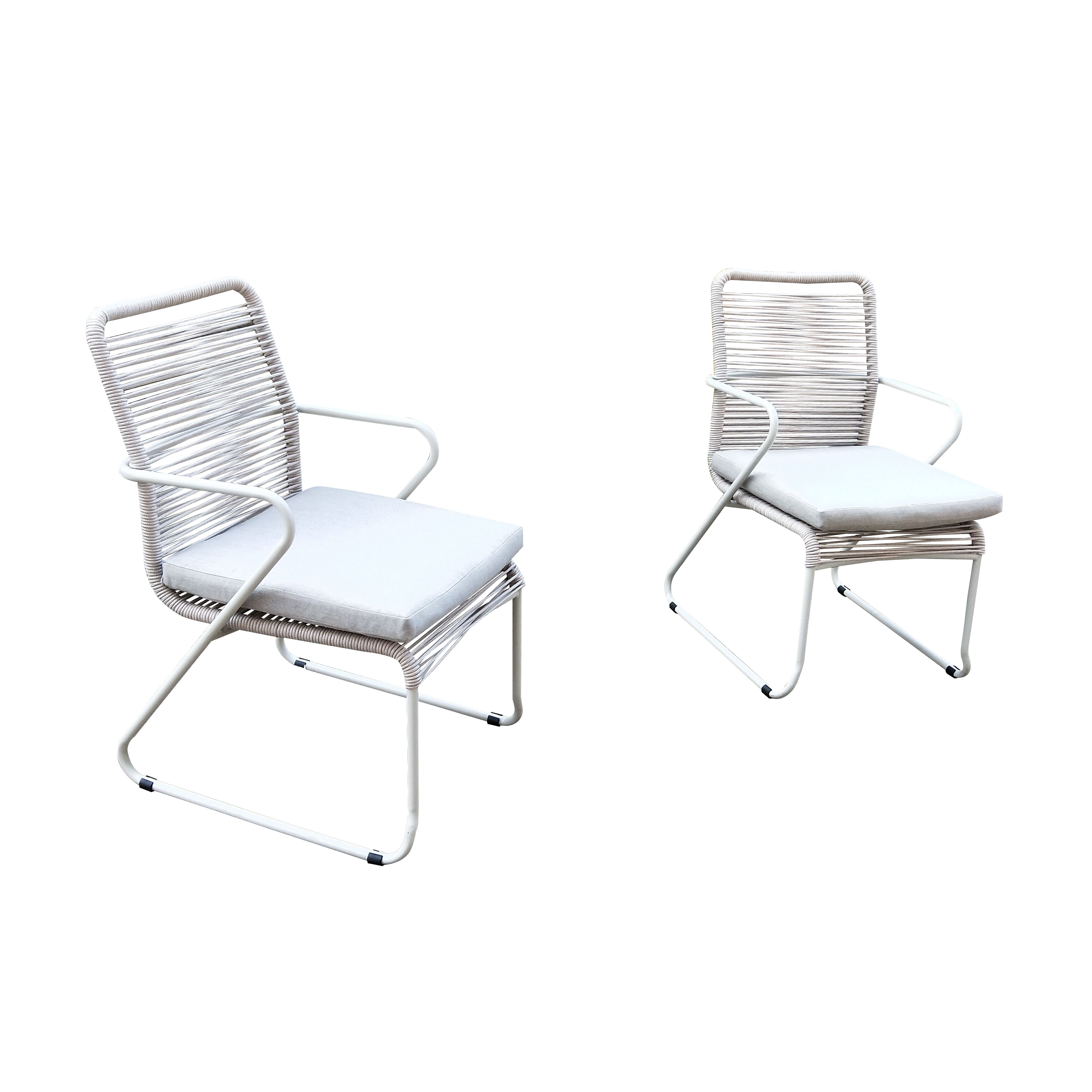 Steel Rope Dining chair view 2