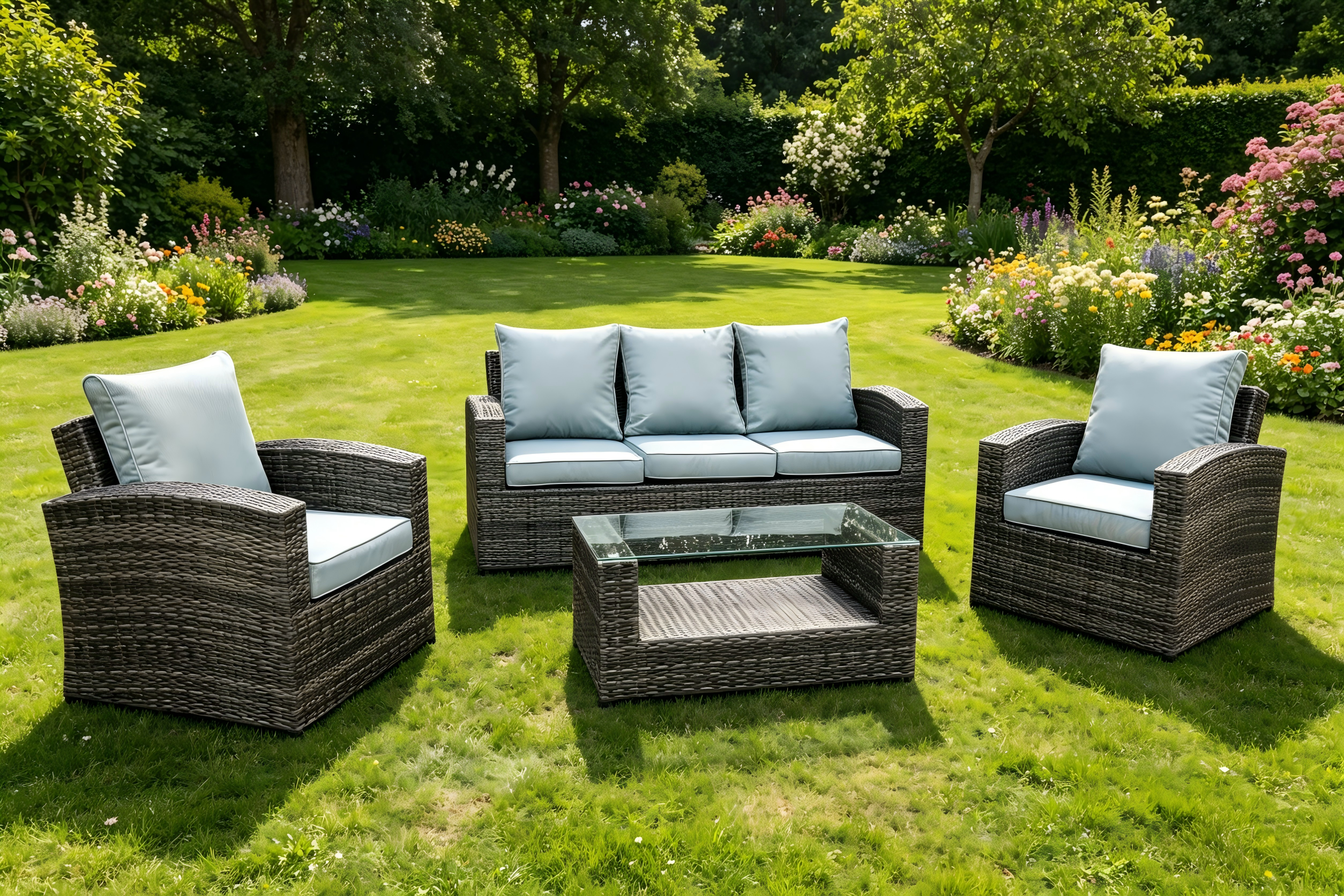 KD Rattan sofa set