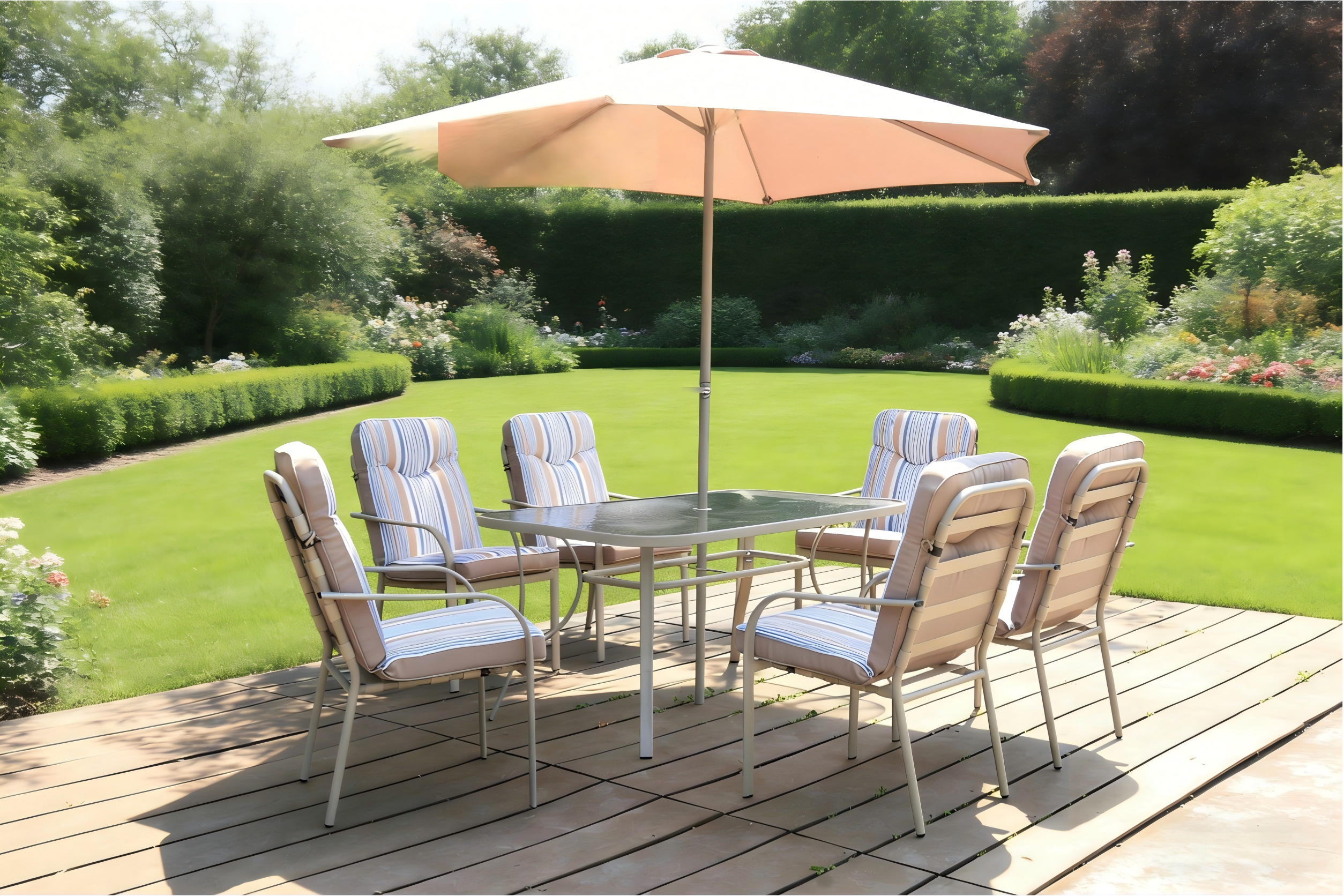 Provence 8pce Rect Dining set