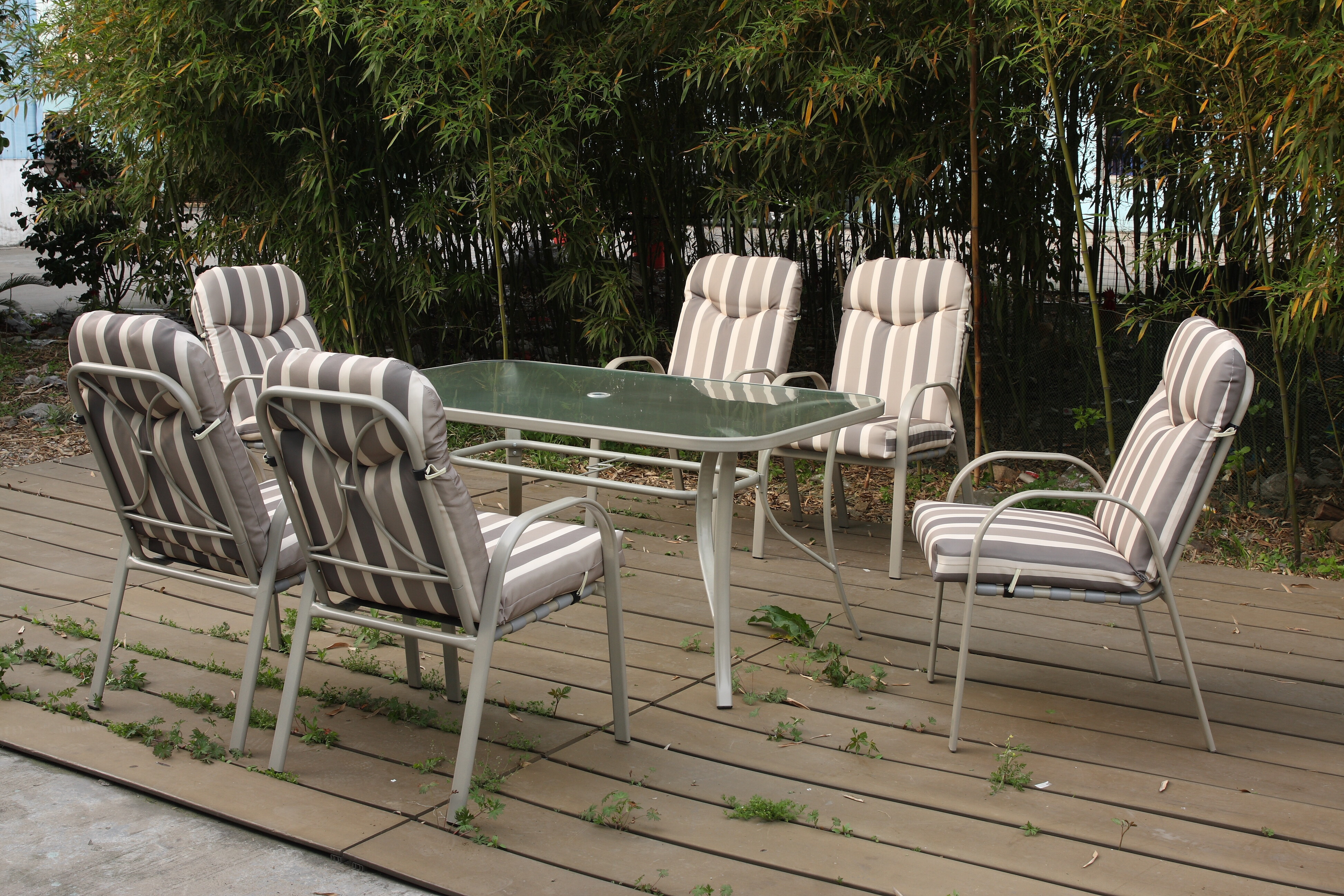 6 Seat KD Padded Dining set