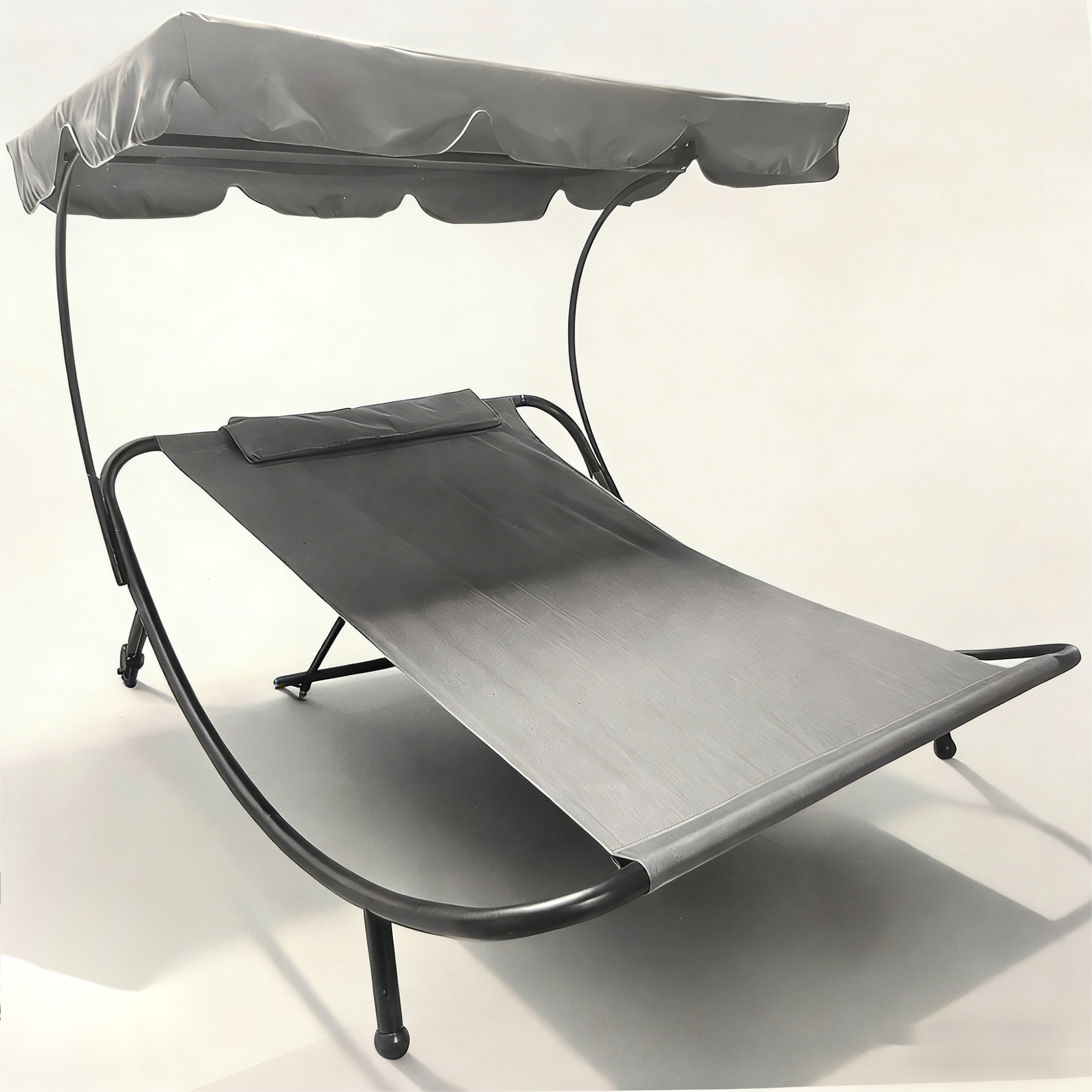 Rocking Daybed with Wheels and Canopy view 2