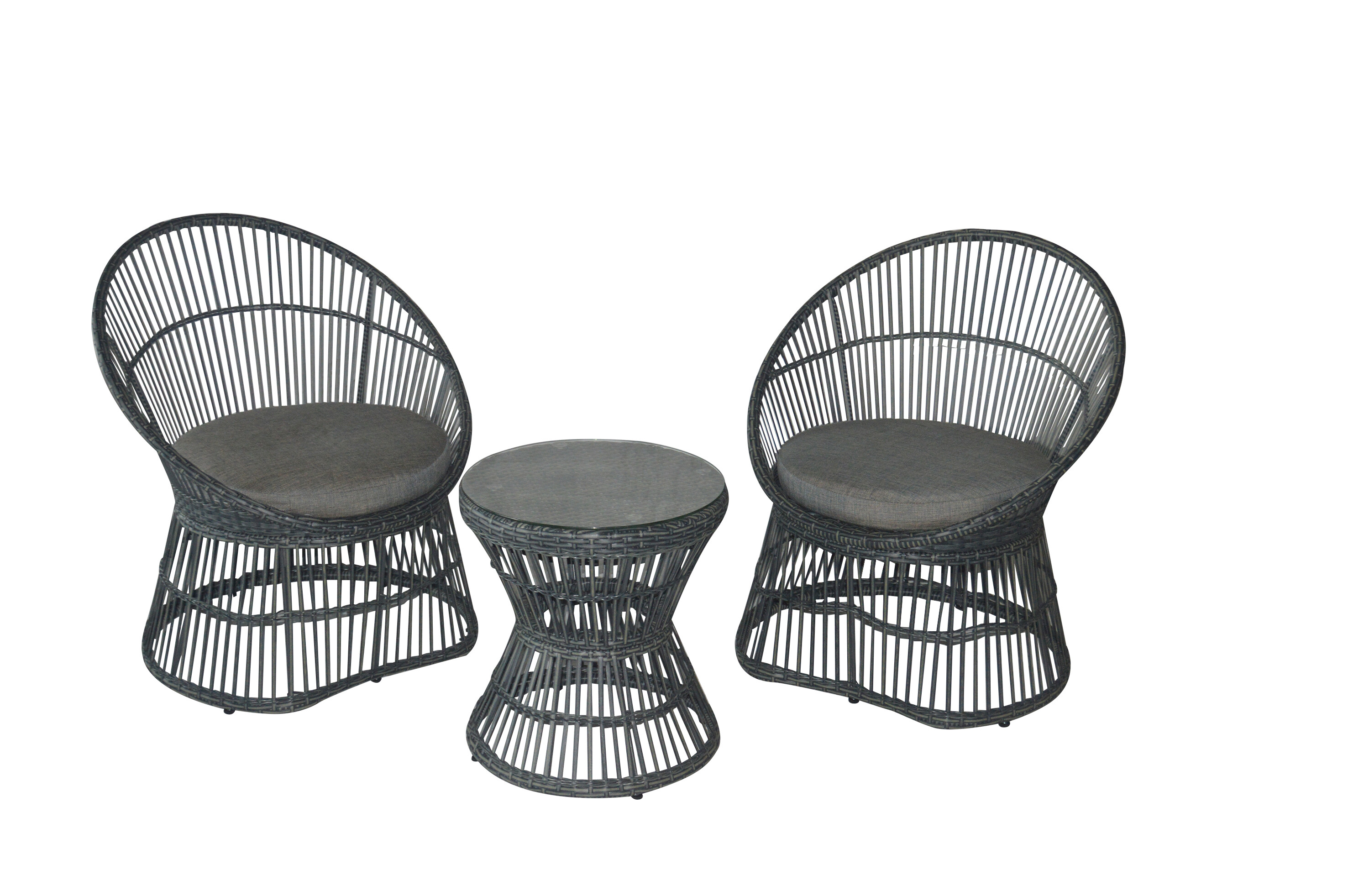 3pc Rattan Egg Set view 2