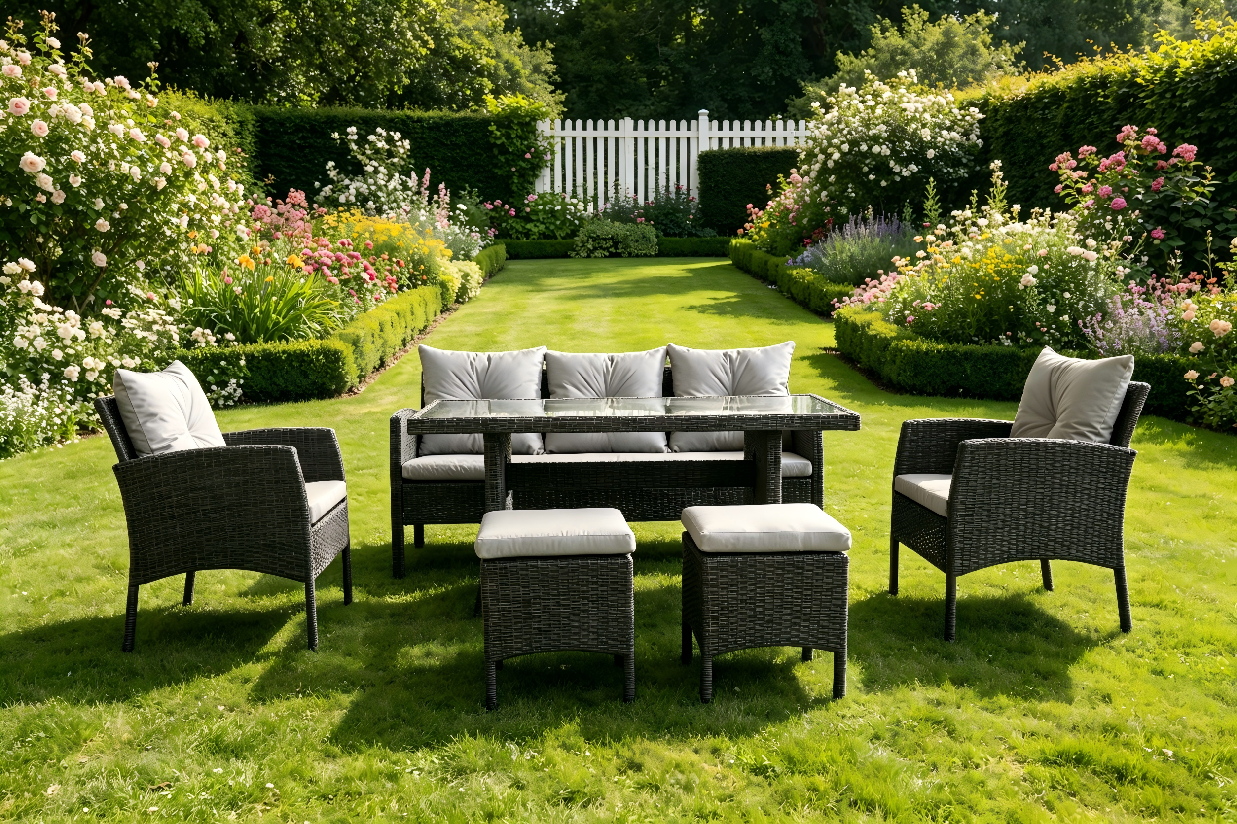 KD Rattan sofa set