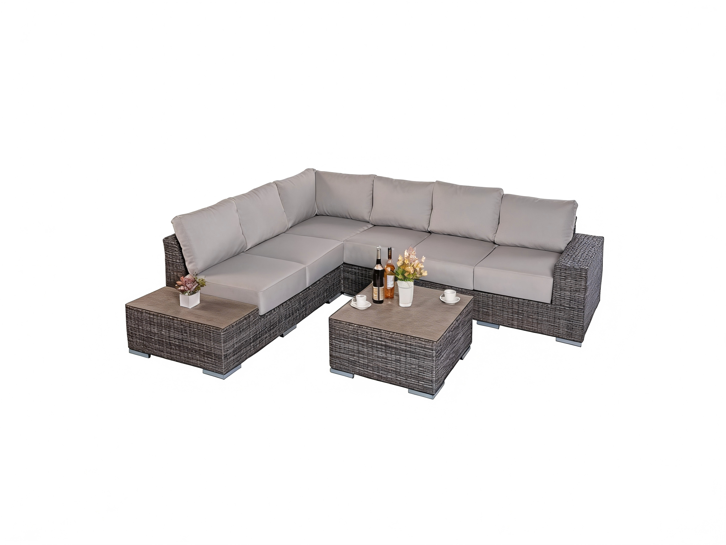 5PC Rattan Corder Sofa set view 2
