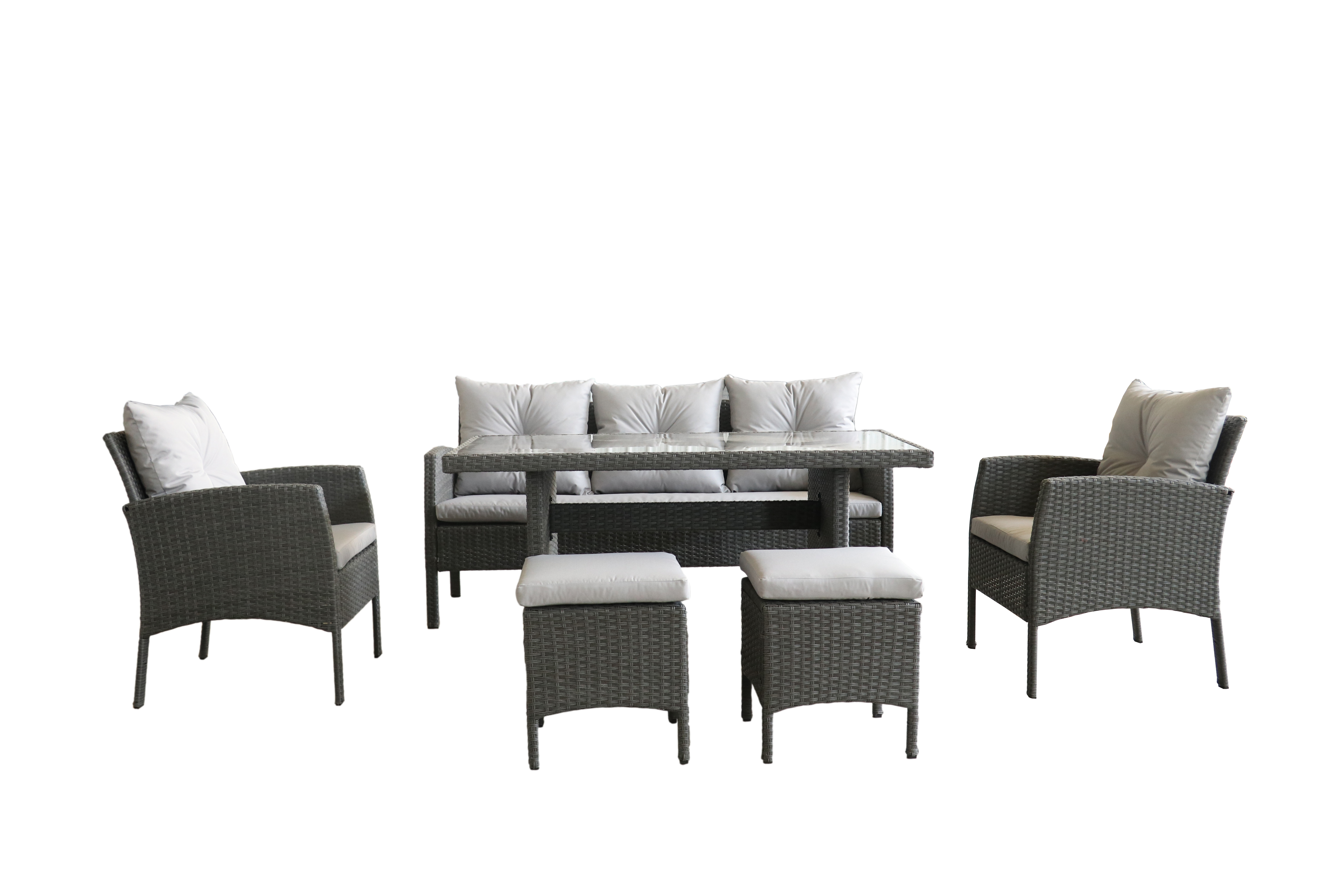 KD Rattan sofa set view 2