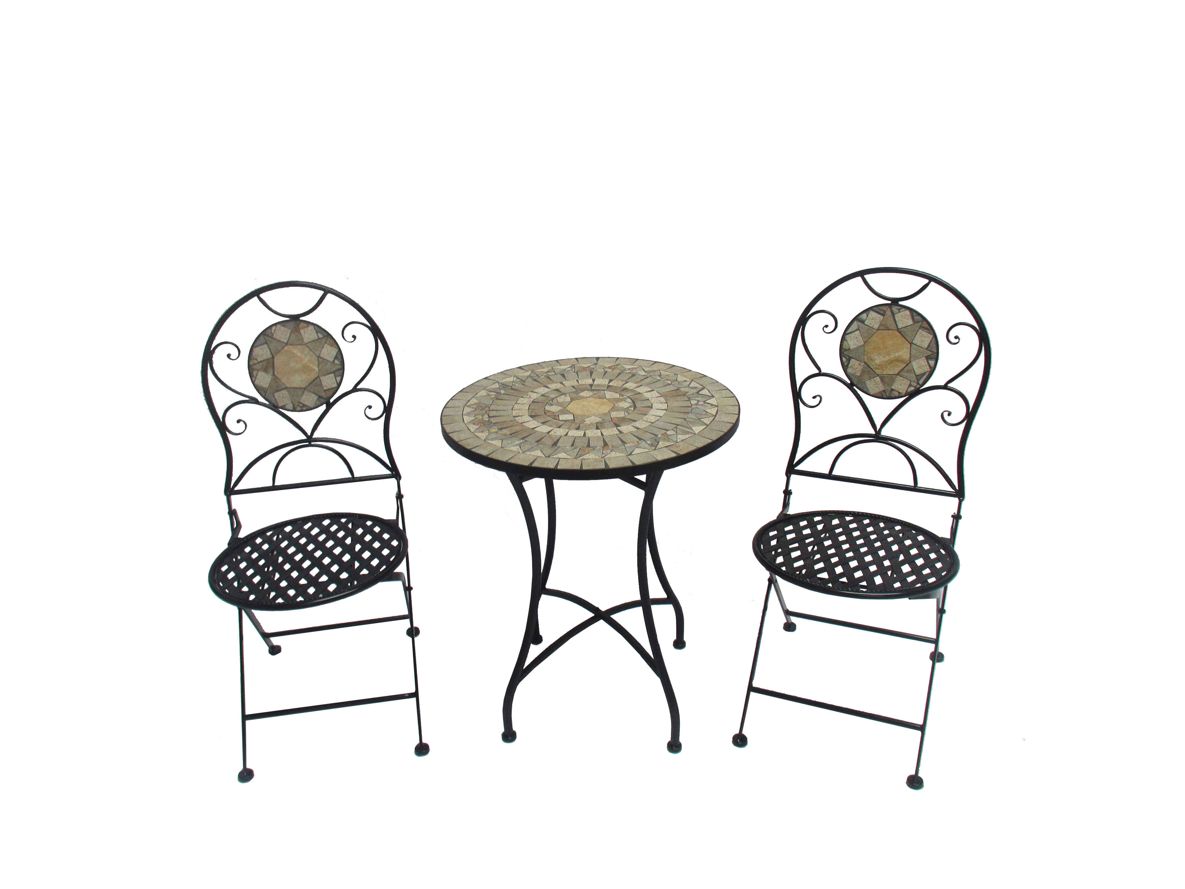 3pc Mosaic Bistro set view 2
