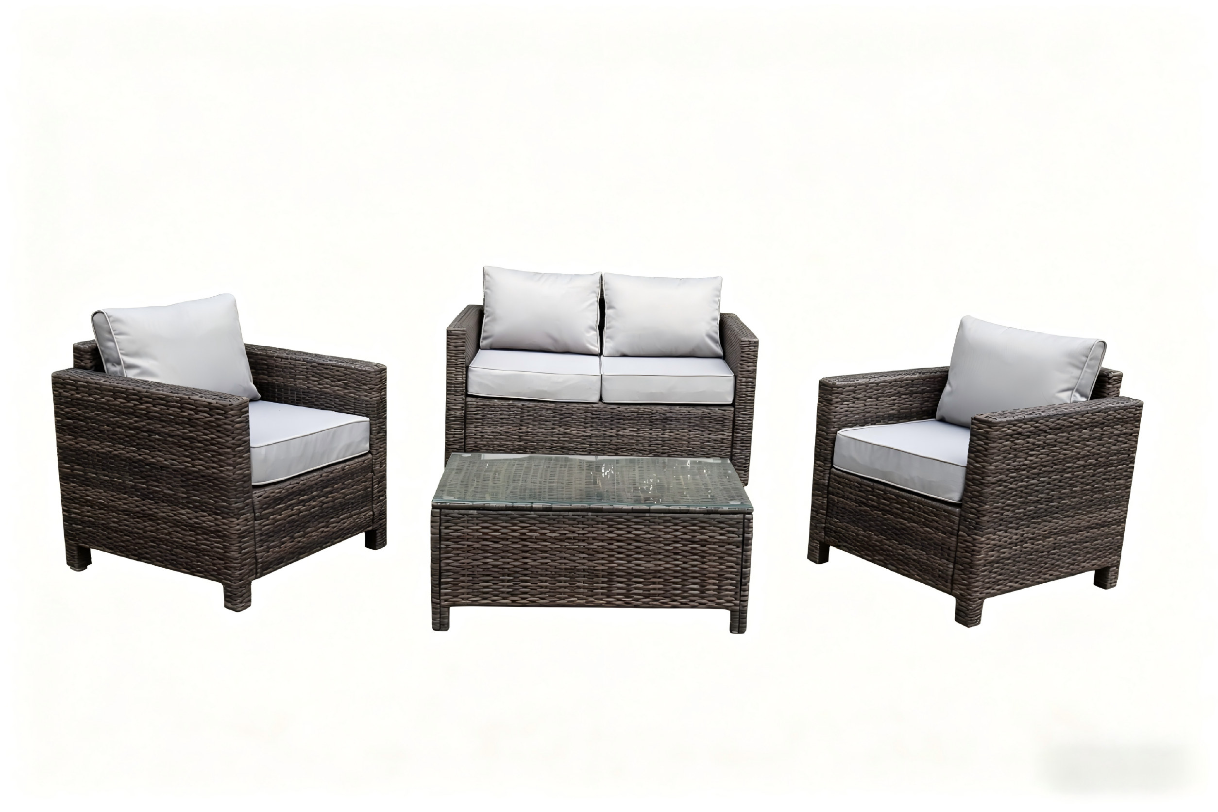 KD Rattan sofa set view 2