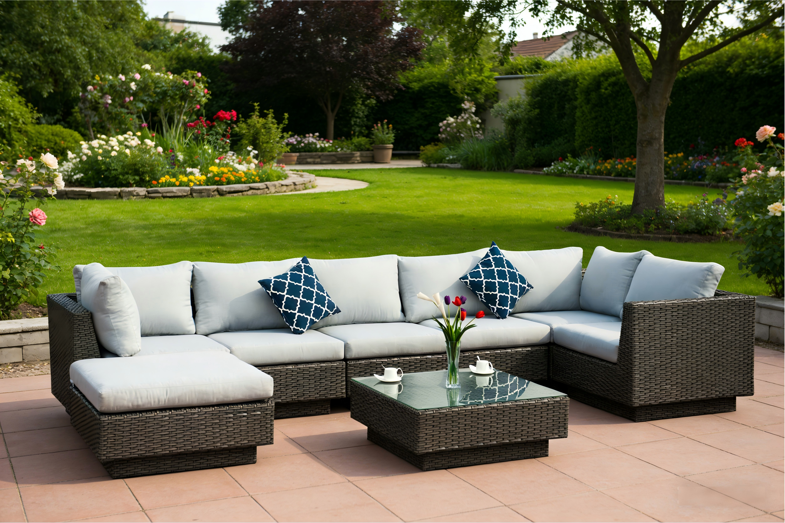 8pc Corner Sofa Set