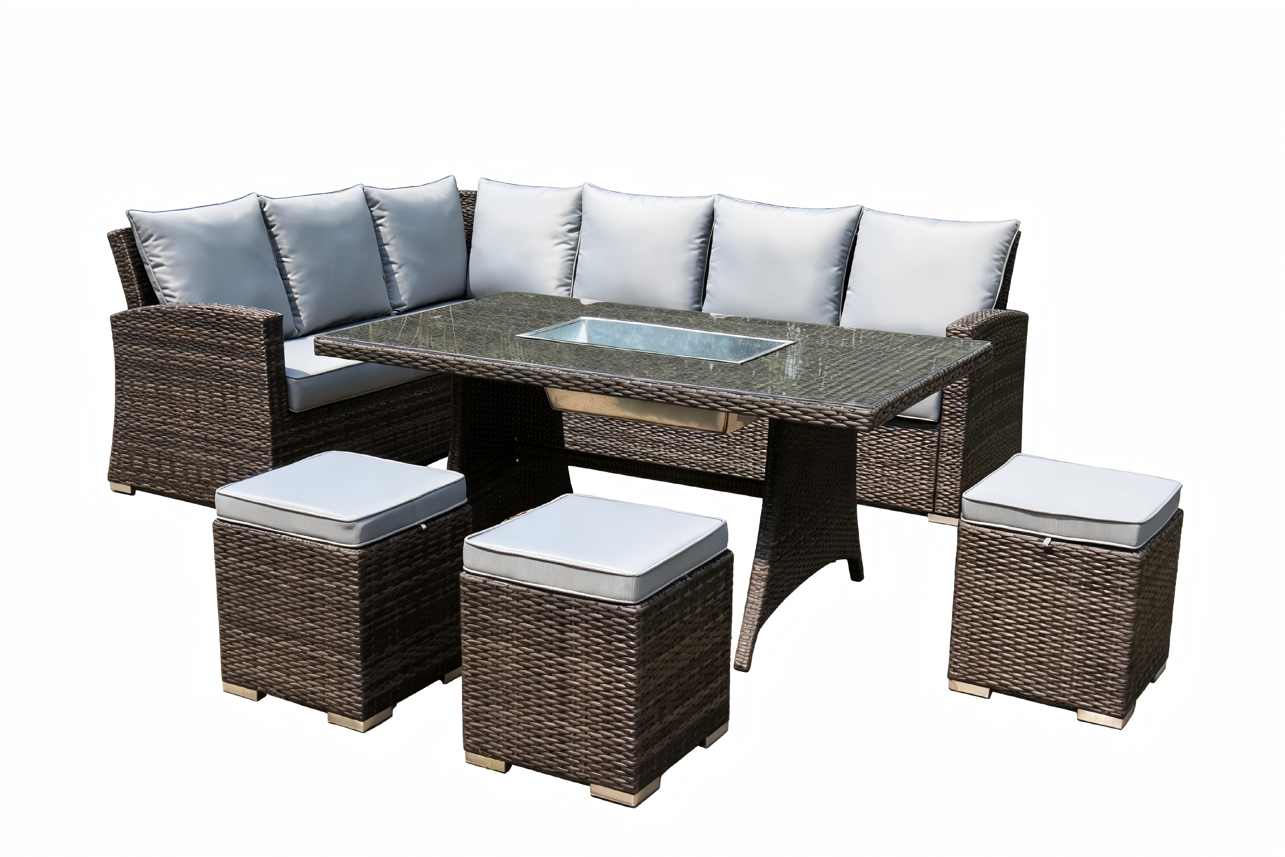 6pc Corner Sofa Dining set view 2