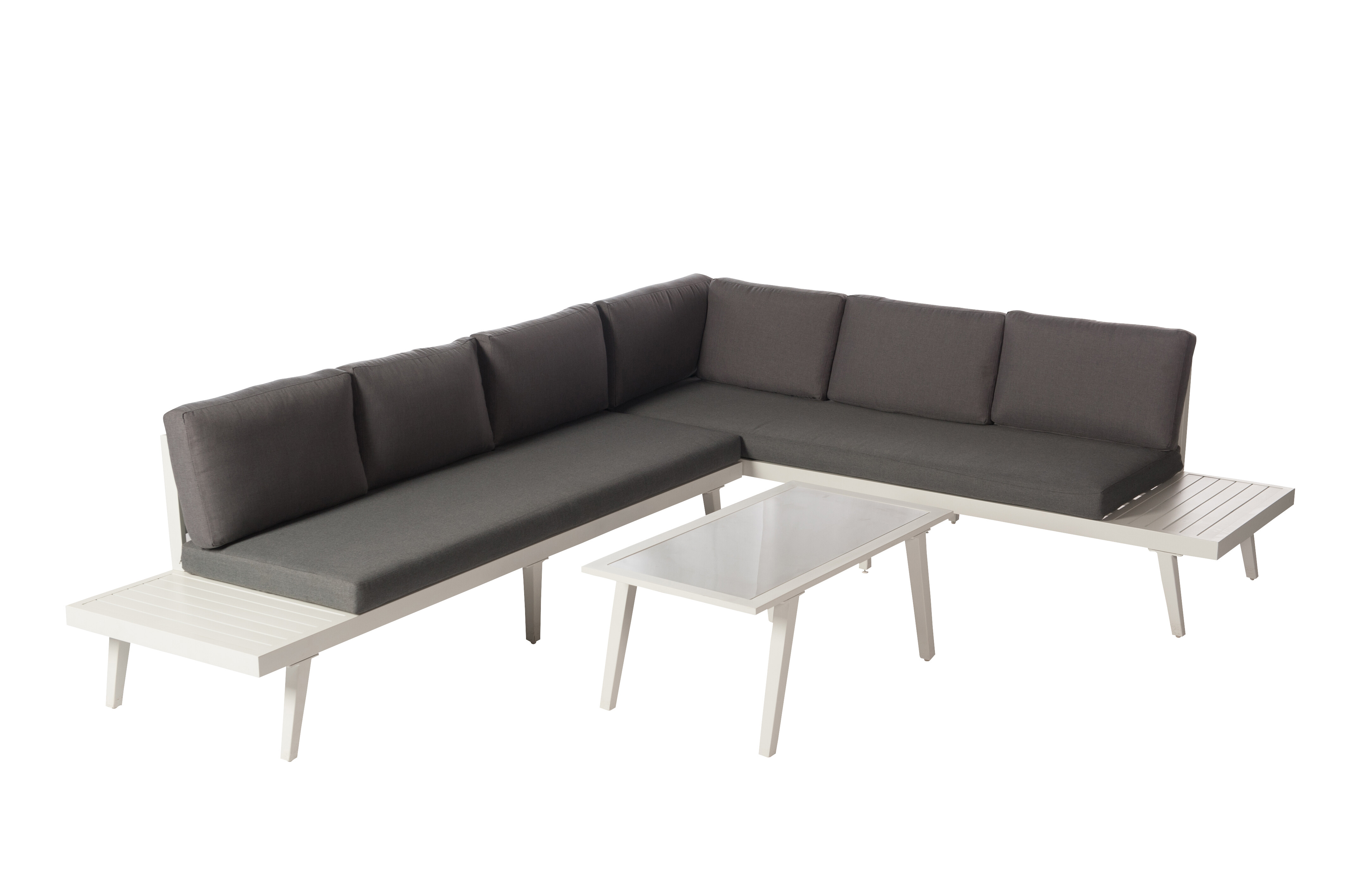3pce Alu Corner Sofa Set view 2