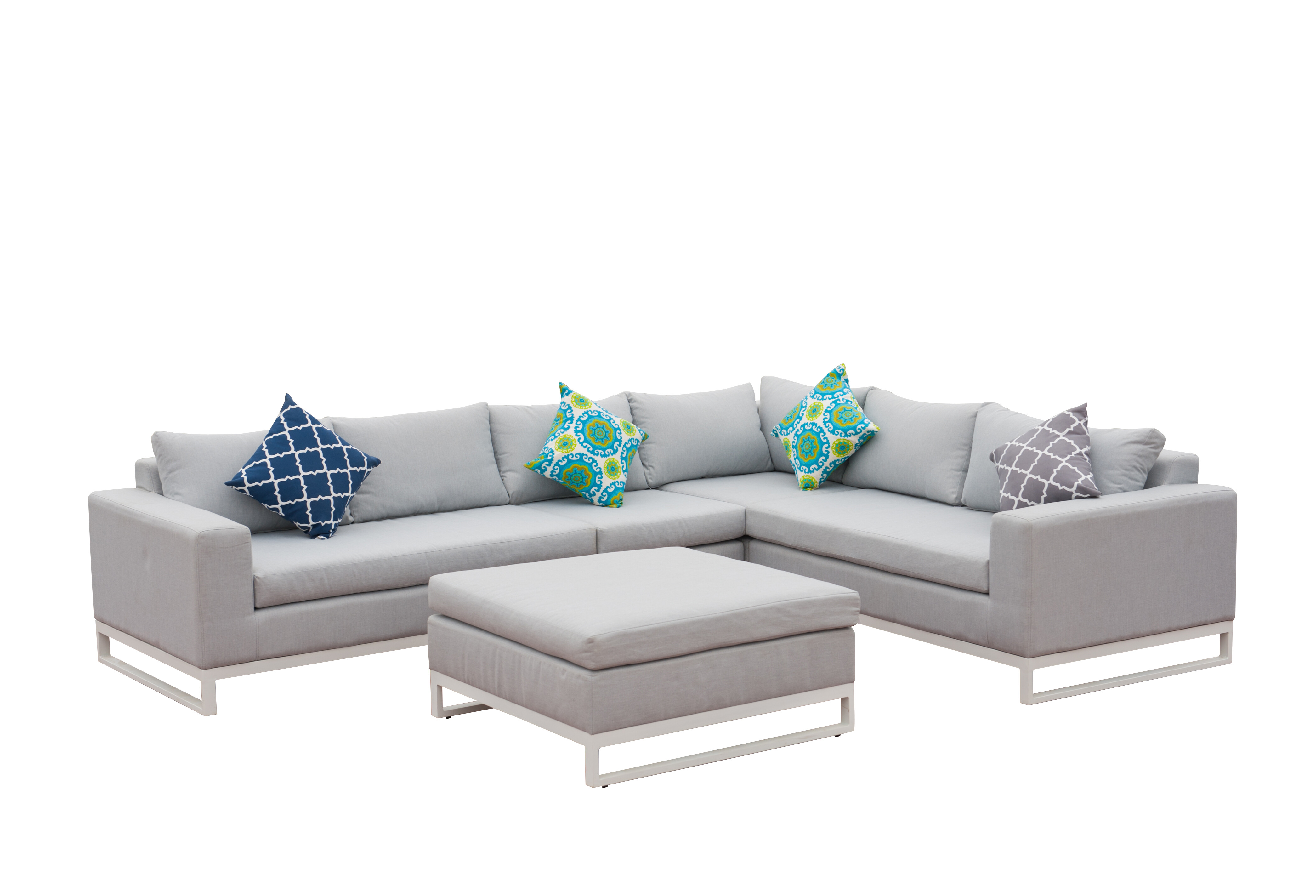 5pce Super Deluxe Alu Spun Polyester Padded Corner Unit view 2