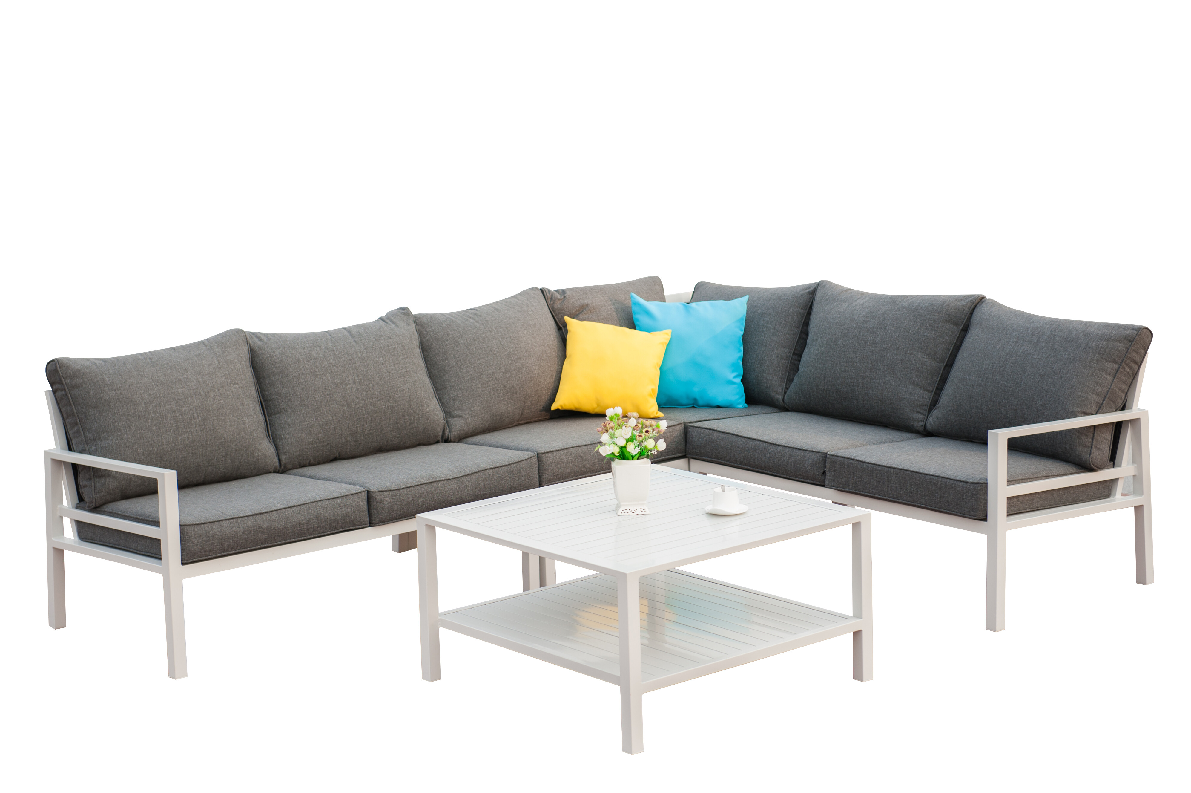 5pce Alu Corner Sofa Set view 2