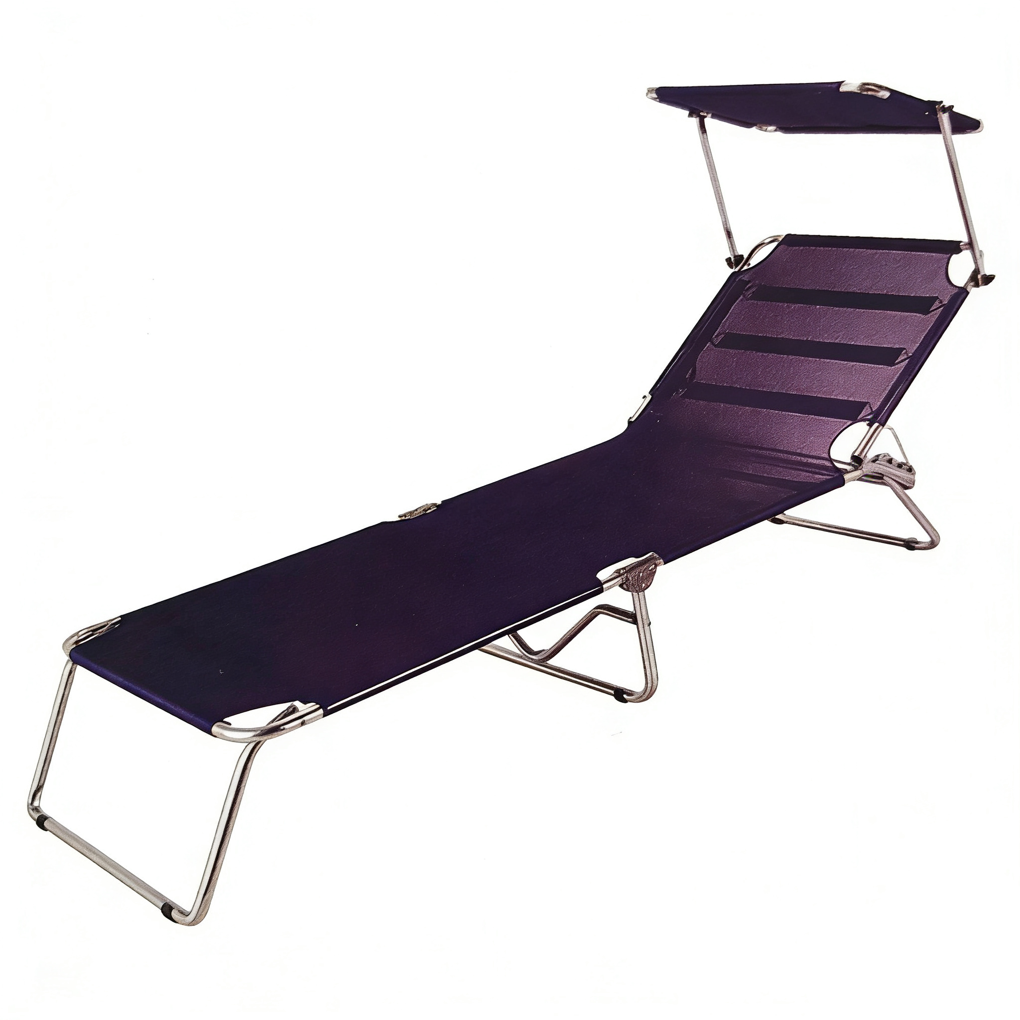 Folding Lounger with Canopy view 2