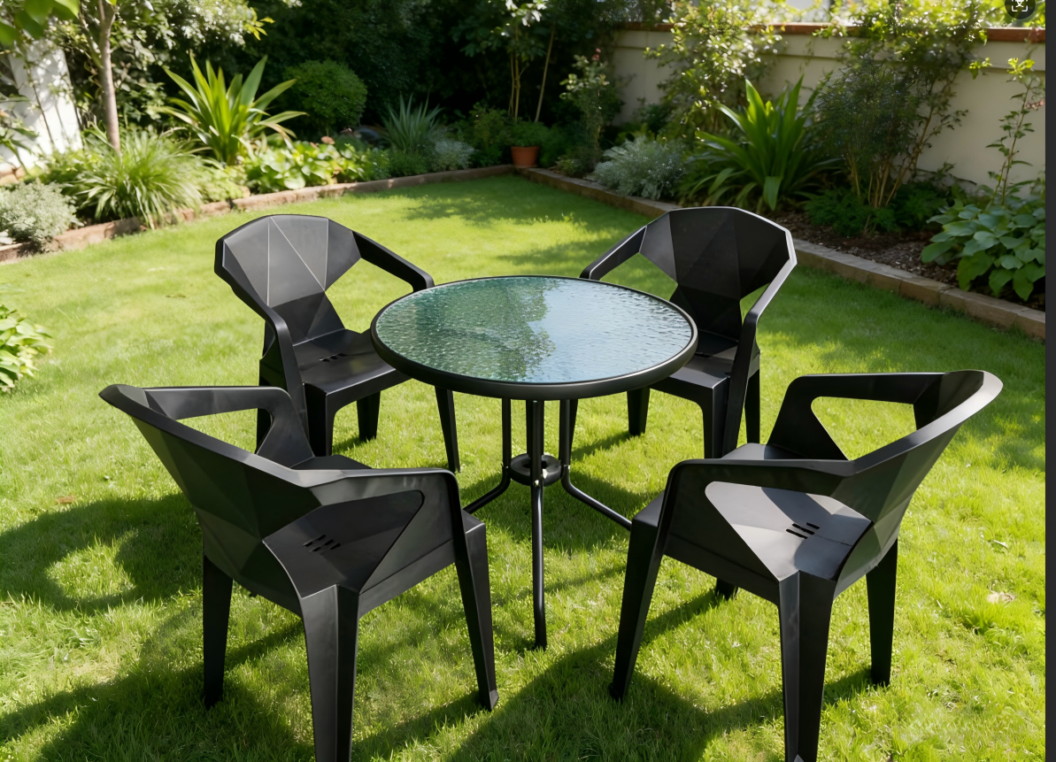 Diamante 4 Seat Dining Set
