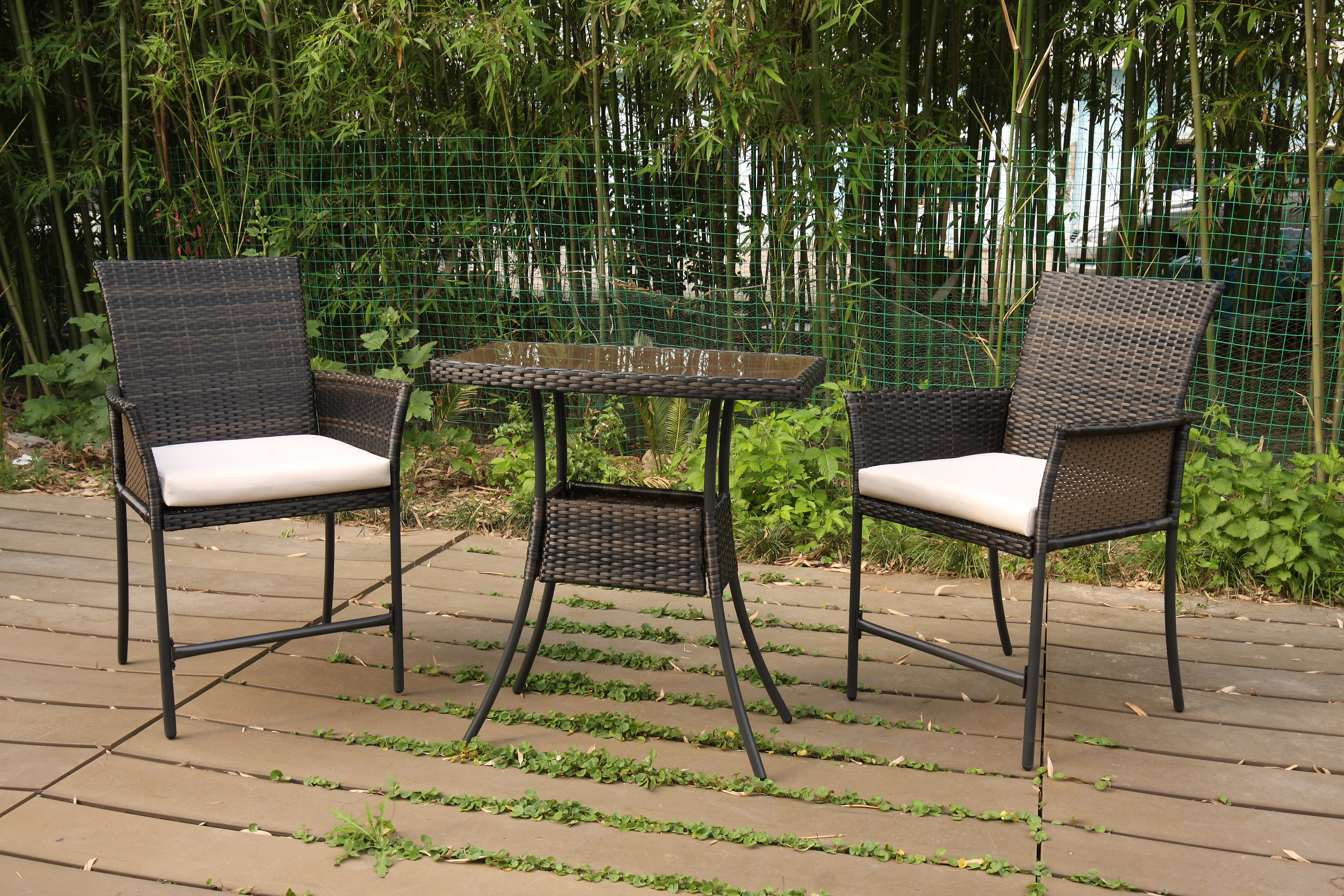 3pc KD Rattan Bar set