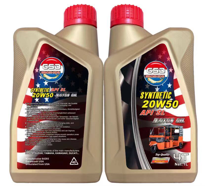 GSD GAOSHIDE Synthetic 20W50 API SL 4T Motor Oil (1L Bottle)  US$1.35/pc