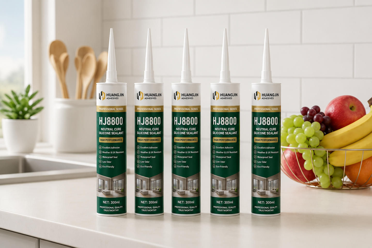 HUANGJIN HJ-8800 High Viscosity Neutral Silicone Sealant US$0.89/pc