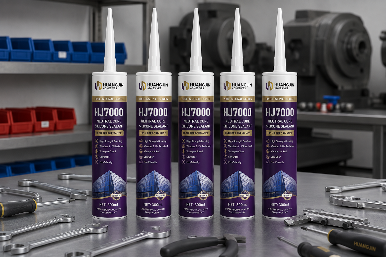 HUANGJIN HJ7000 High Performance Neutral Silicone Sealant US$0.1-1.01/pc