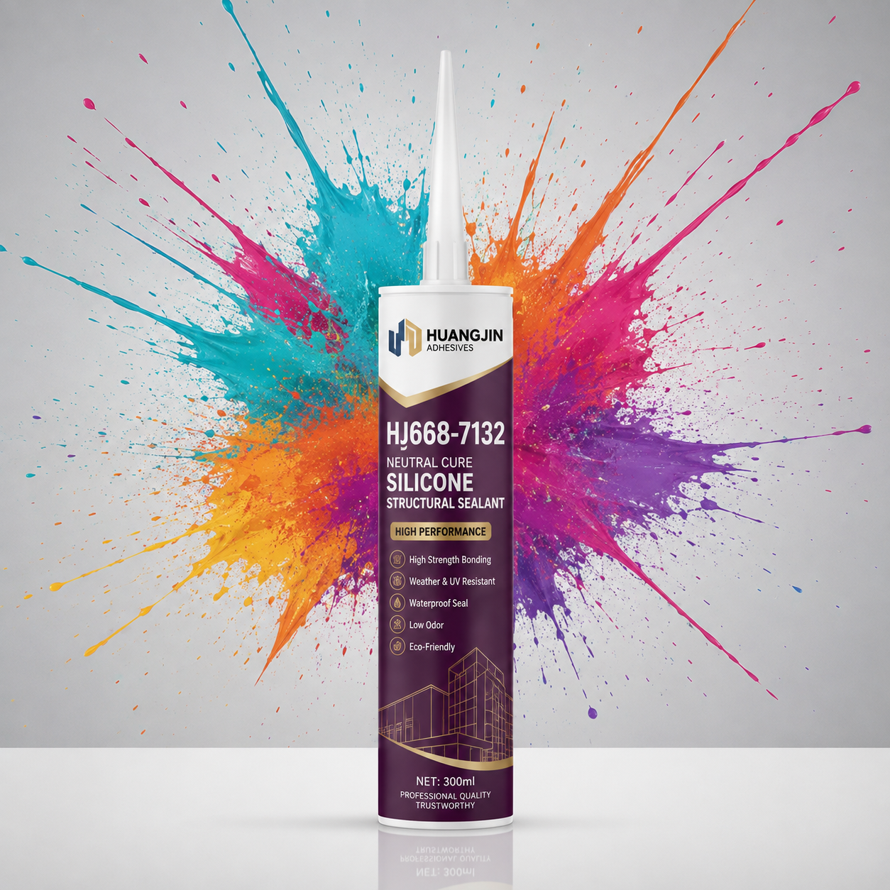 HJ668-7132 High Performance Silicone Structural Sealant US$0.85/pc