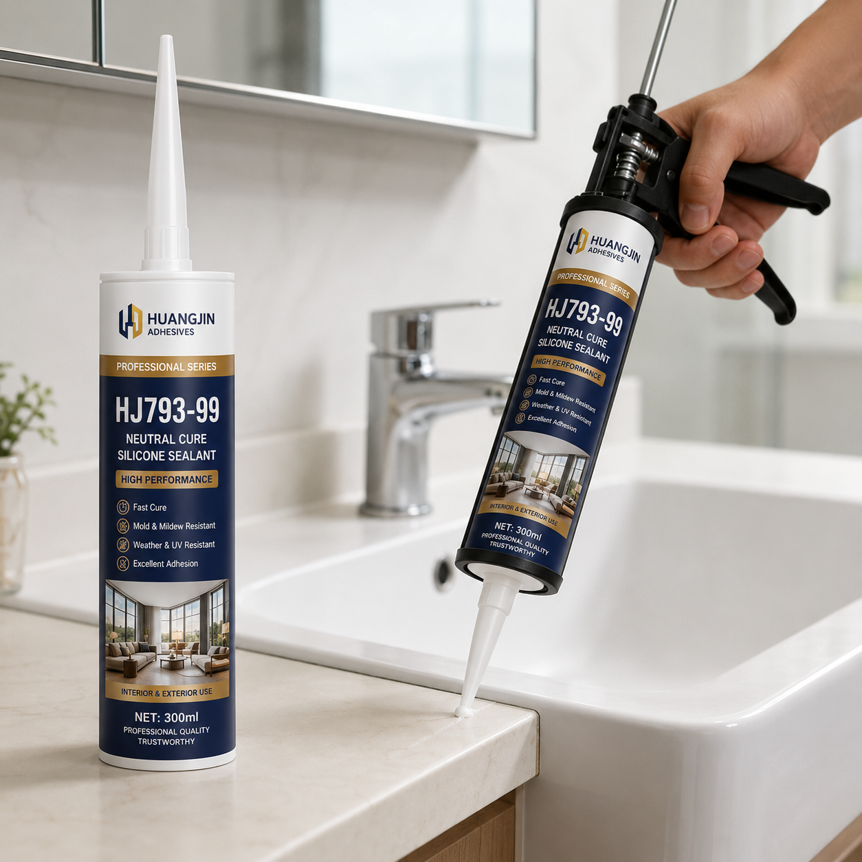 HUANGJIN HJ-793-99 Premium Neutral Silicone Sealant US$0.71/pc