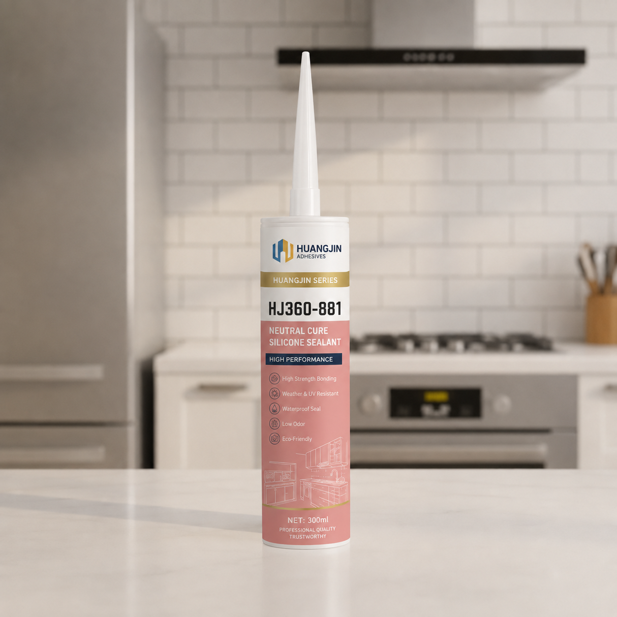 HUANGJIN 360-881 Clear Silicone Sealant US$0.62/-1.6pc